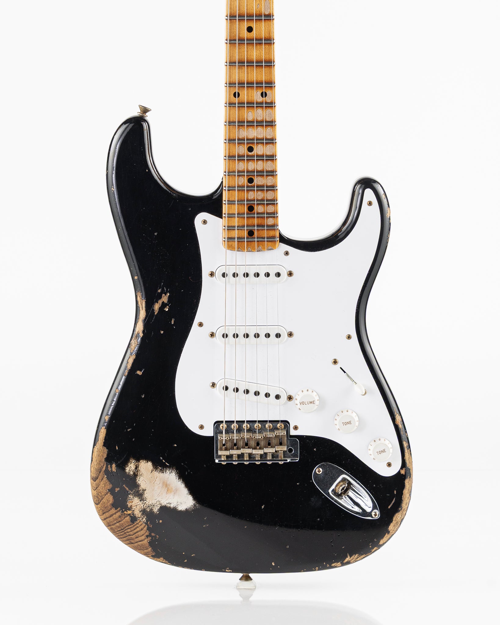 USED 2024 Fender Custom Shop Limited 70th Anniversary '54 Stratocaster Electric Guitar - Heavy Relic Aged Black