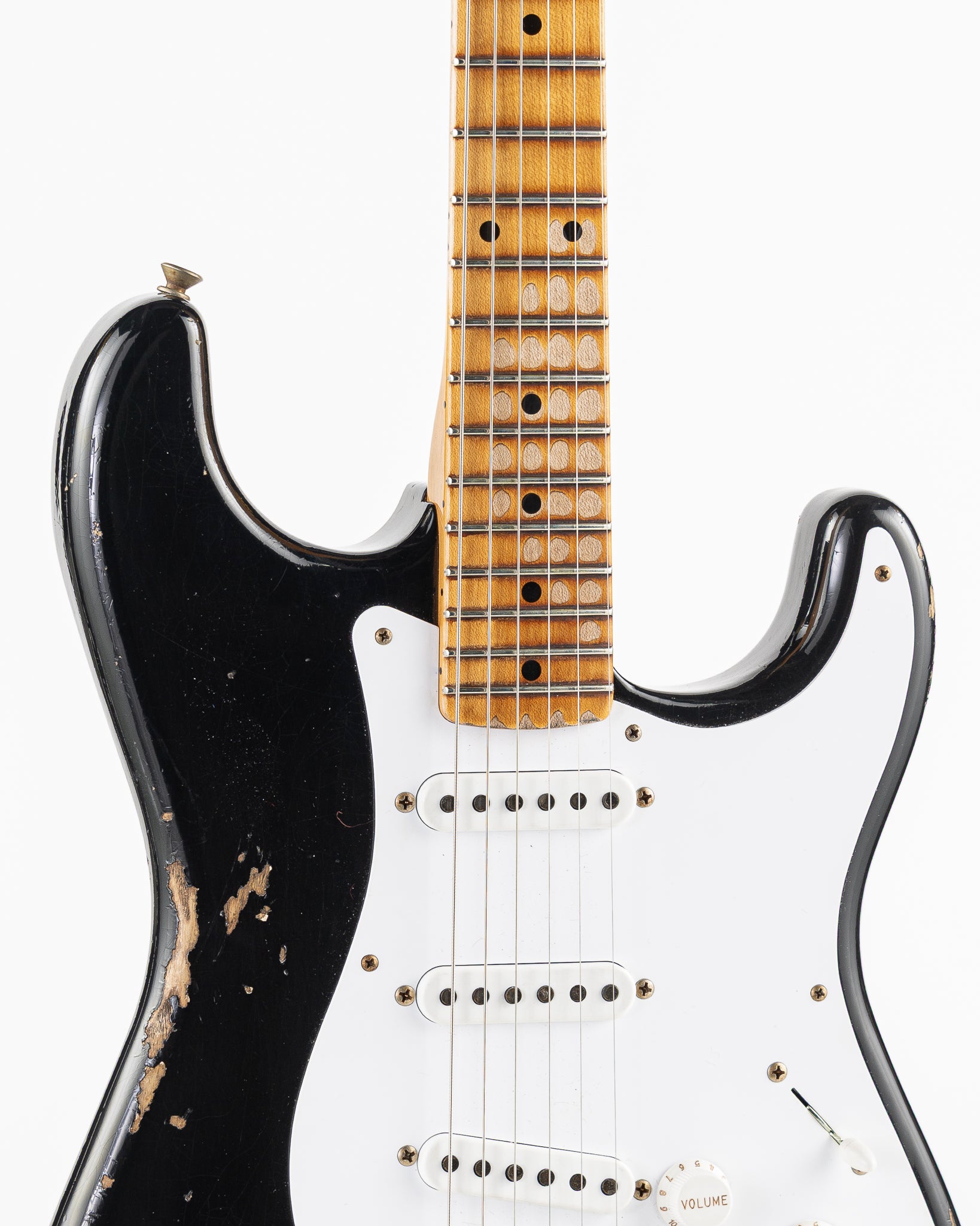 USED 2024 Fender Custom Shop Limited 70th Anniversary '54 Stratocaster Electric Guitar - Heavy Relic Aged Black