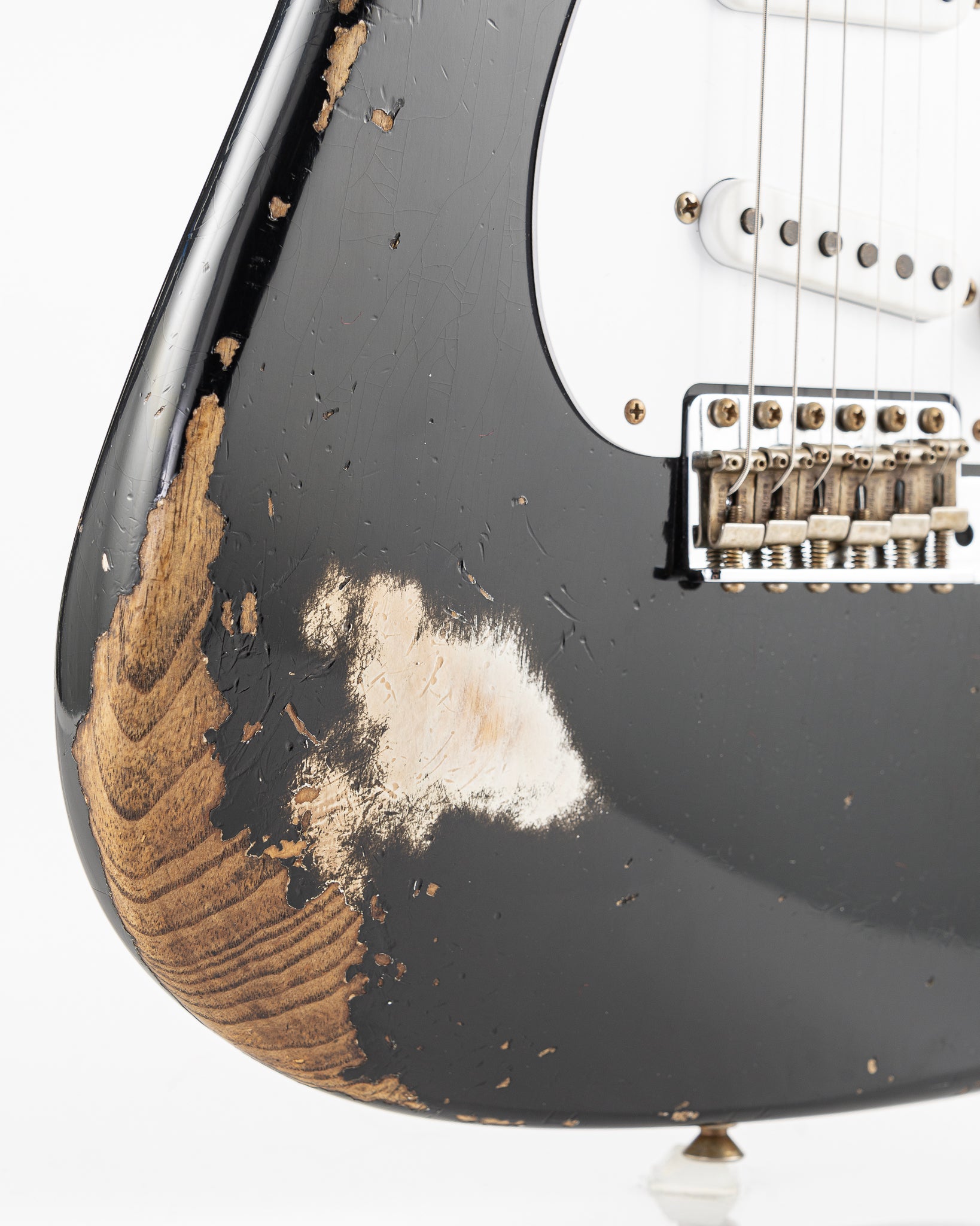USED 2024 Fender Custom Shop Limited 70th Anniversary '54 Stratocaster Electric Guitar - Heavy Relic Aged Black