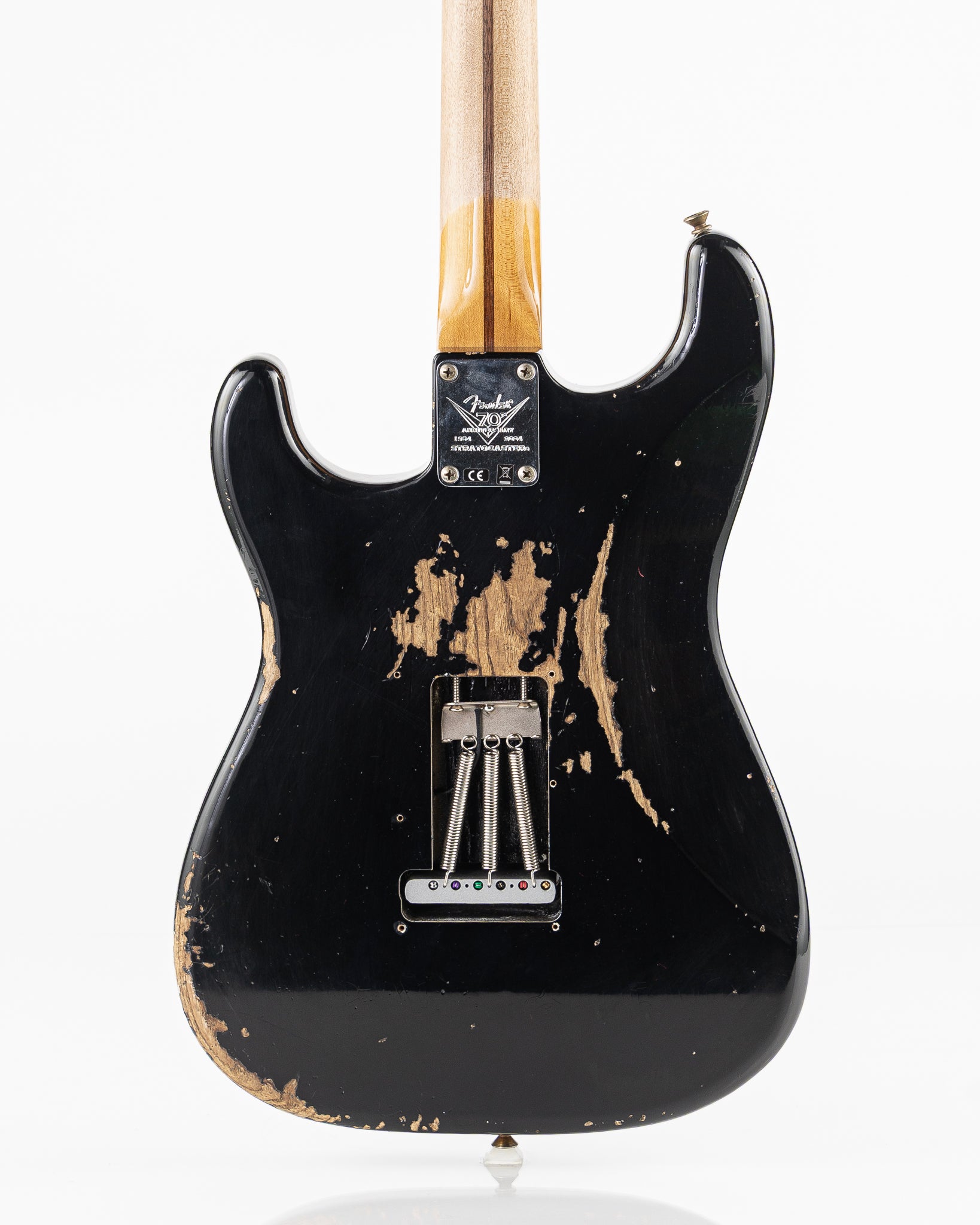 USED 2024 Fender Custom Shop Limited 70th Anniversary '54 Stratocaster Electric Guitar - Heavy Relic Aged Black