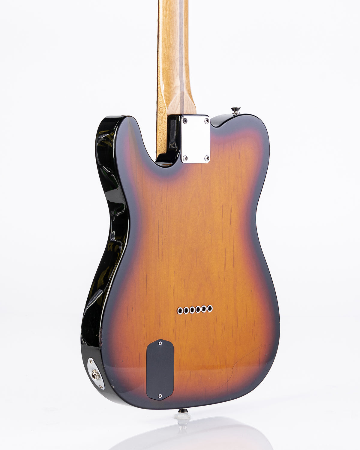 USED Fender Deluxe Nashville Power Telecaster with Fishman Powerbridge Electric Guitar- 2 Tone Burst with Tweed HSC