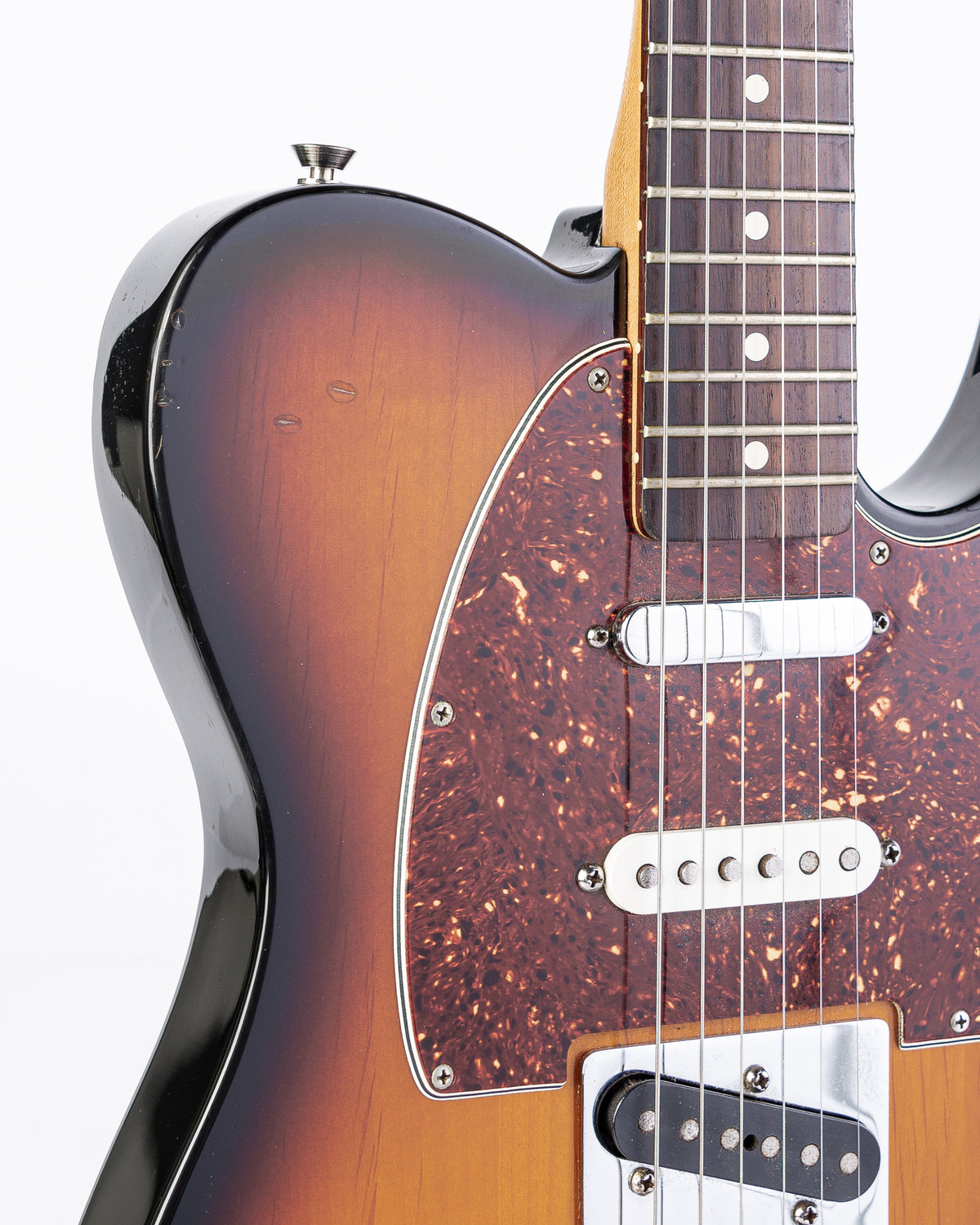 USED Fender Deluxe Nashville Power Telecaster with Fishman Powerbridge Electric Guitar- 2 Tone Burst with Tweed HSC