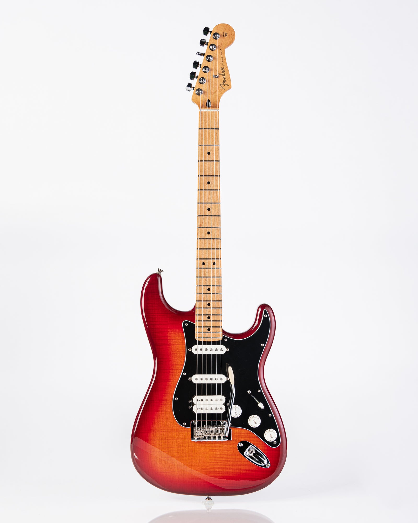 USED Fender Player HSS Plus Top Electric Guitar- Flame Maple Burst with Lightweight Case