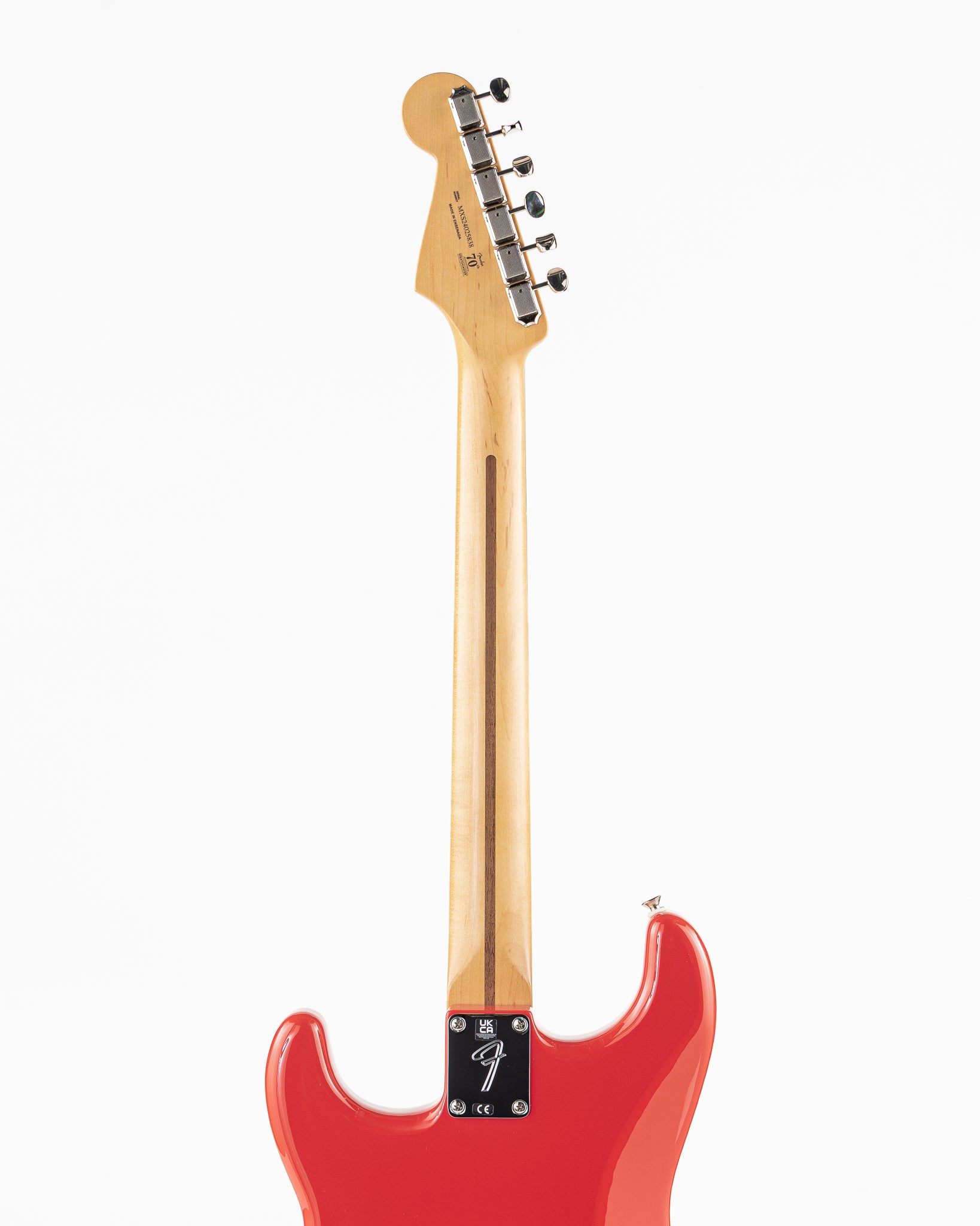 USED 2024 Fender Player II 70th Anniversary Stratocaster Electric Guitar with John Mayer Big Dipper Pickups - Coral Red