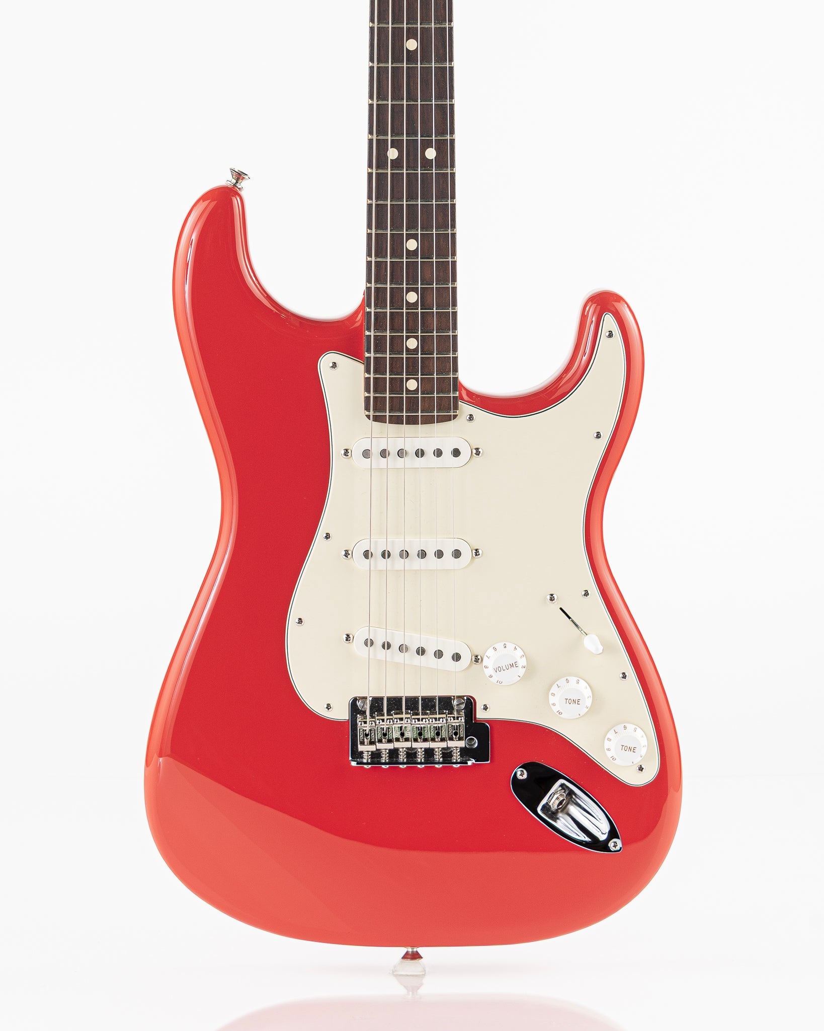 USED 2024 Fender Player II 70th Anniversary Stratocaster Electric Guitar with John Mayer Big Dipper Pickups - Coral Red