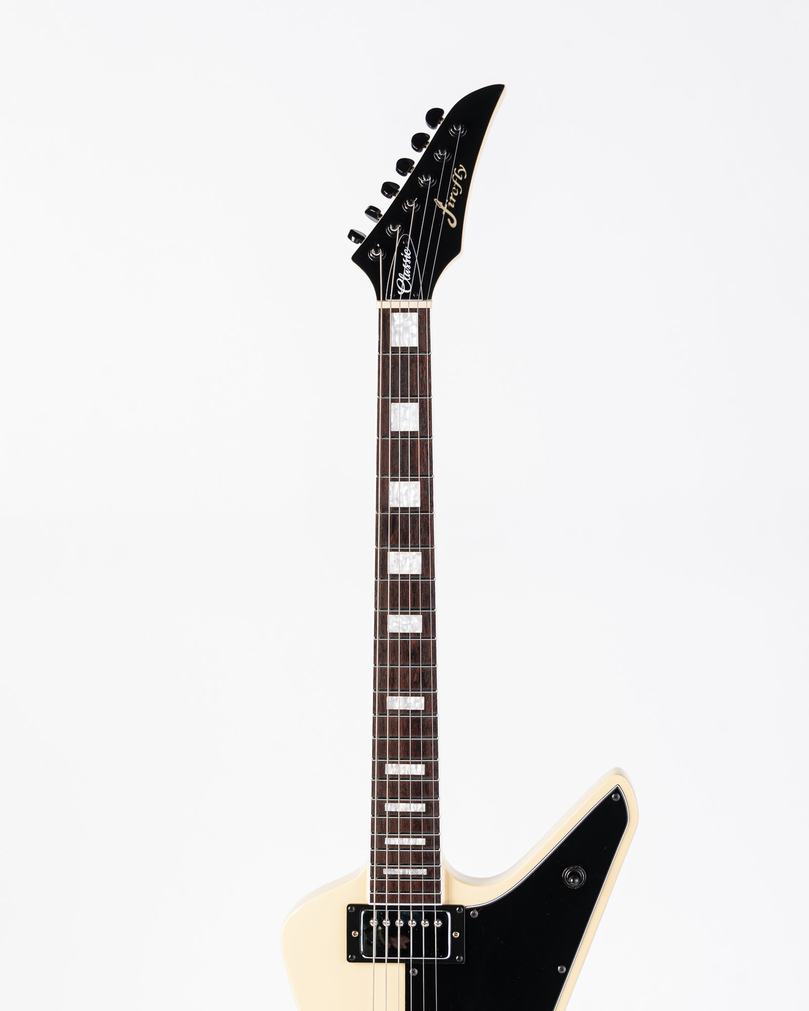 USED Firefly Explorer Classic Electric Guitar- Cream