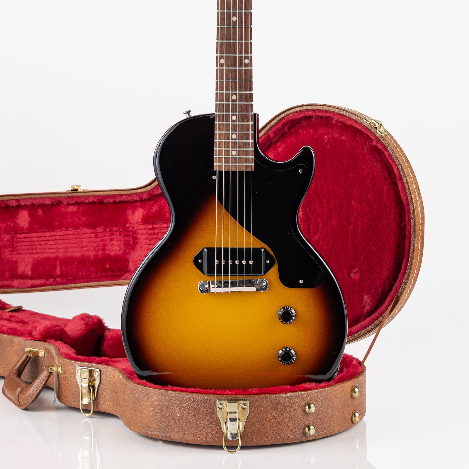 USED Gibson Les Paul Jr. Electric Guitar- Vintage Tobacco Burst with Hardshell Case