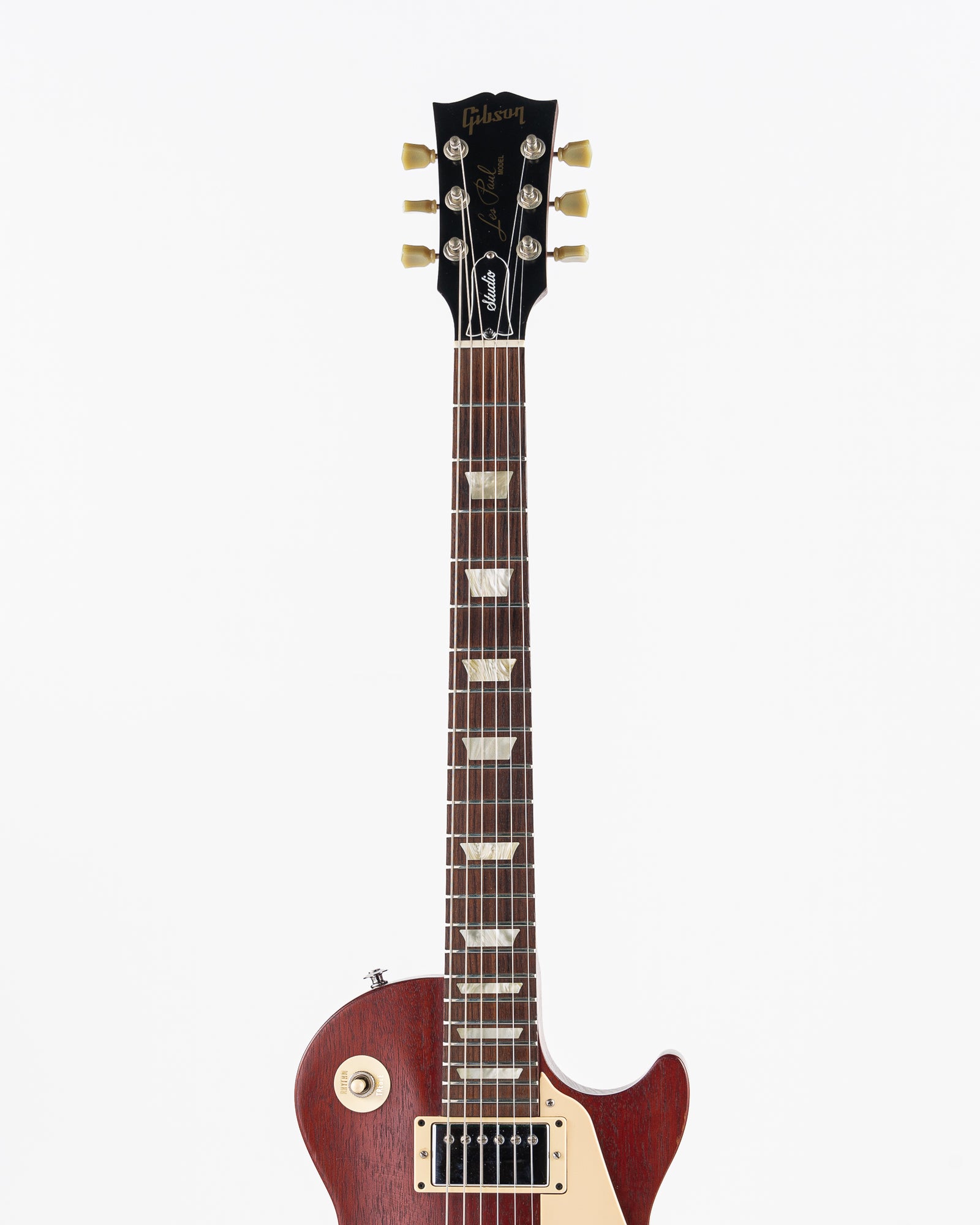 USED 2005 Gibson Les Paul Studio Vintage Electric Guitar - Worn Cherry with Gibson Hardshell Case