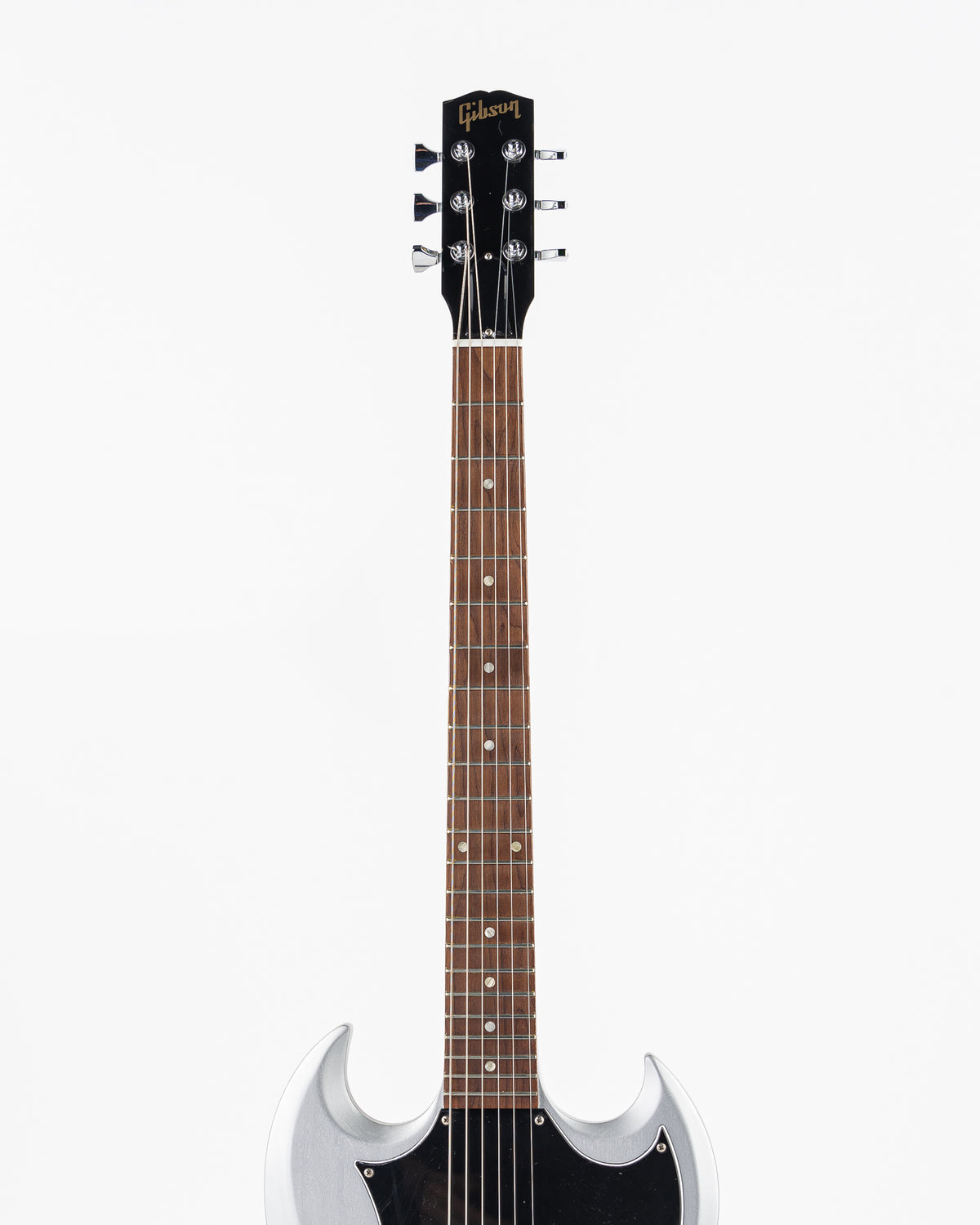USED Gibson Melody Maker SG Electric Guitar - Satin Silver Nitro with Gig Bag