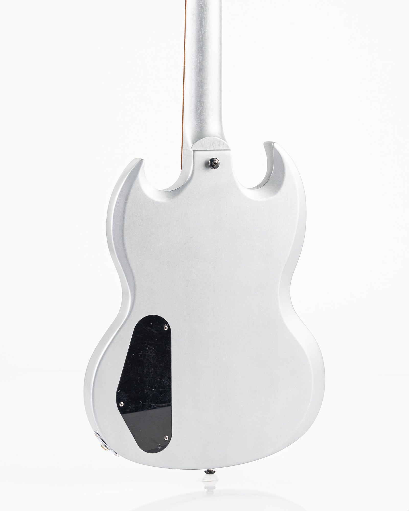 USED Gibson Melody Maker SG Electric Guitar - Satin Silver Nitro with Gig Bag