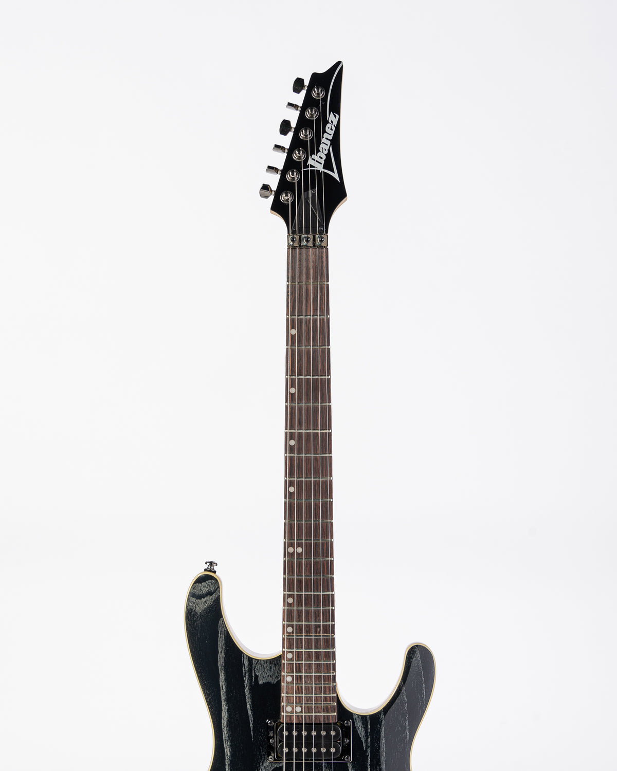 USED Ibanez S570AH S Series HSH Electric Guitar- Silver Wave Black with Hardshell Case