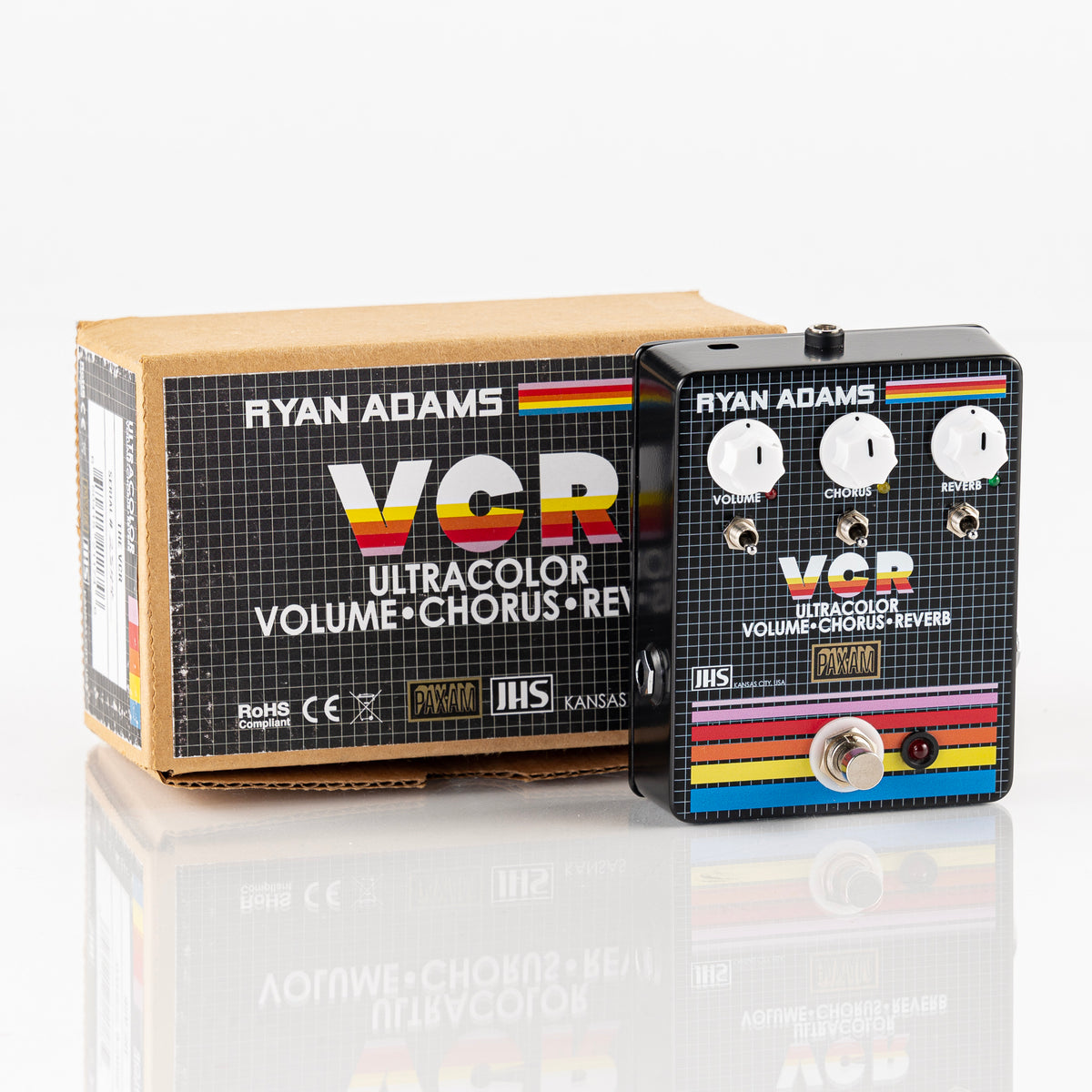 USED JHS Ryan Adams VCR UltraColor Volume-Chorus-Reverb Pedal w/ Original Box