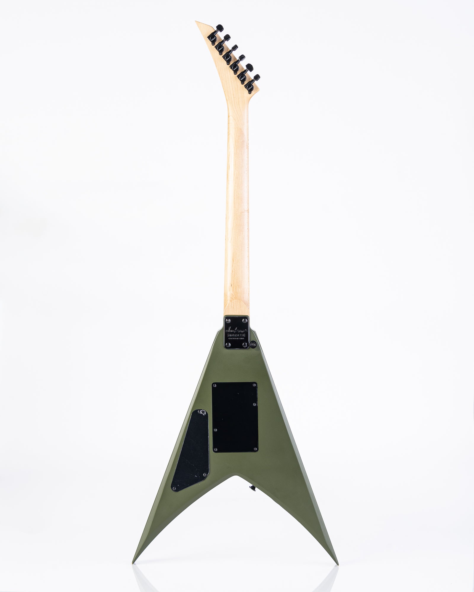 USED Jackson JS32 King V Matte Army Drab w/Kerry King EMG Pickups