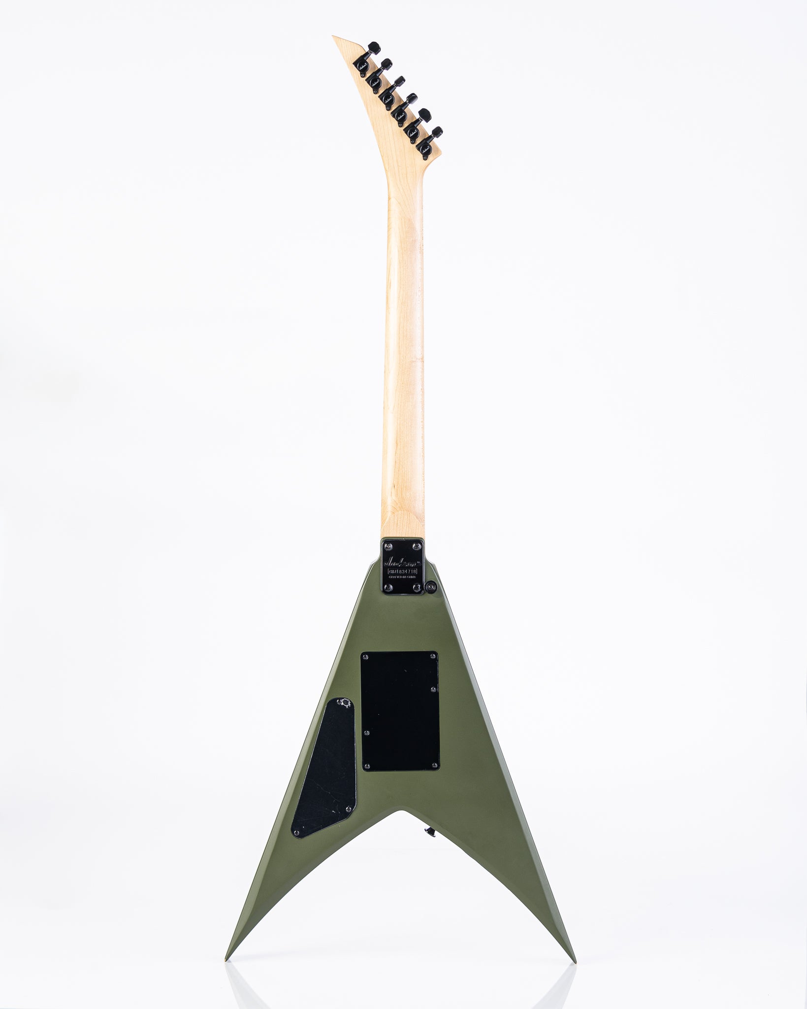 USED Jackson JS32 King V Matte Army Drab w/Kerry King EMG Pickups