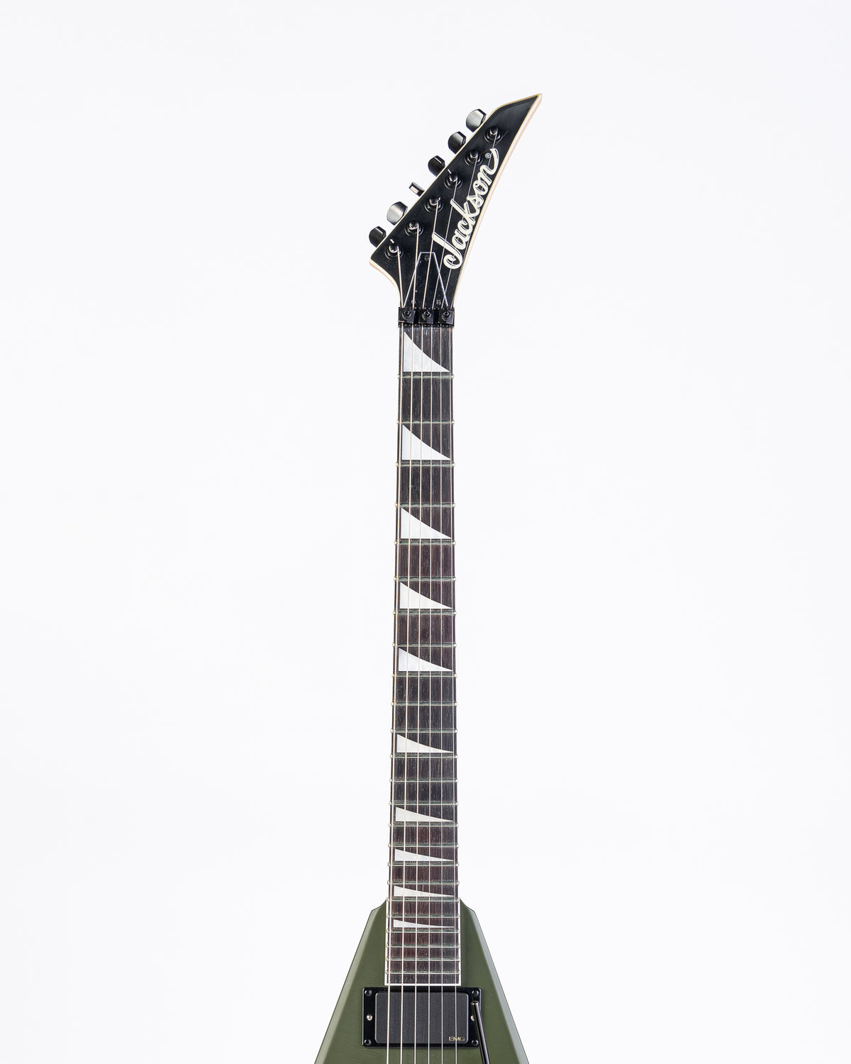 USED Jackson JS32 King V Matte Army Drab w/Kerry King EMG Pickups