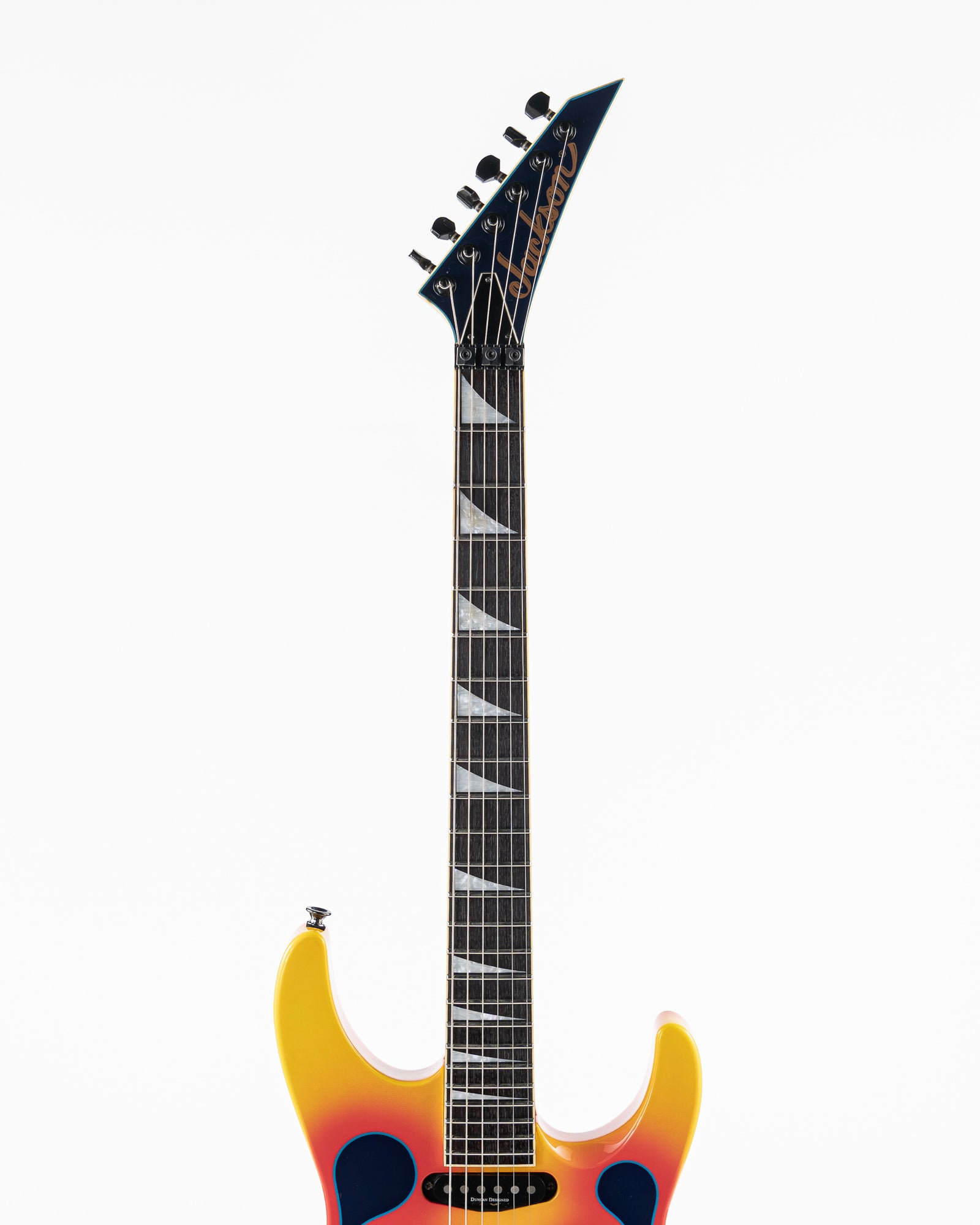 USED 1997 Jackson Pro Series DK2 Dinky MIJ Electric Guitar - Hot Rod Flames with Original Hardshell Case