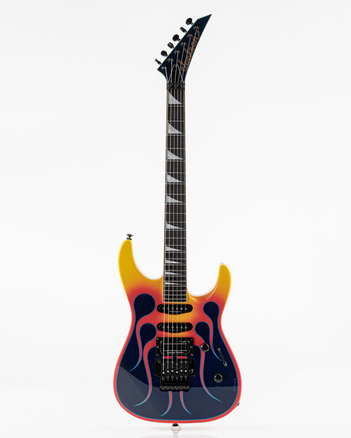 USED 1997 Jackson Pro Series DK2 Dinky MIJ Electric Guitar - Hot Rod Flames with Original Hardshell Case