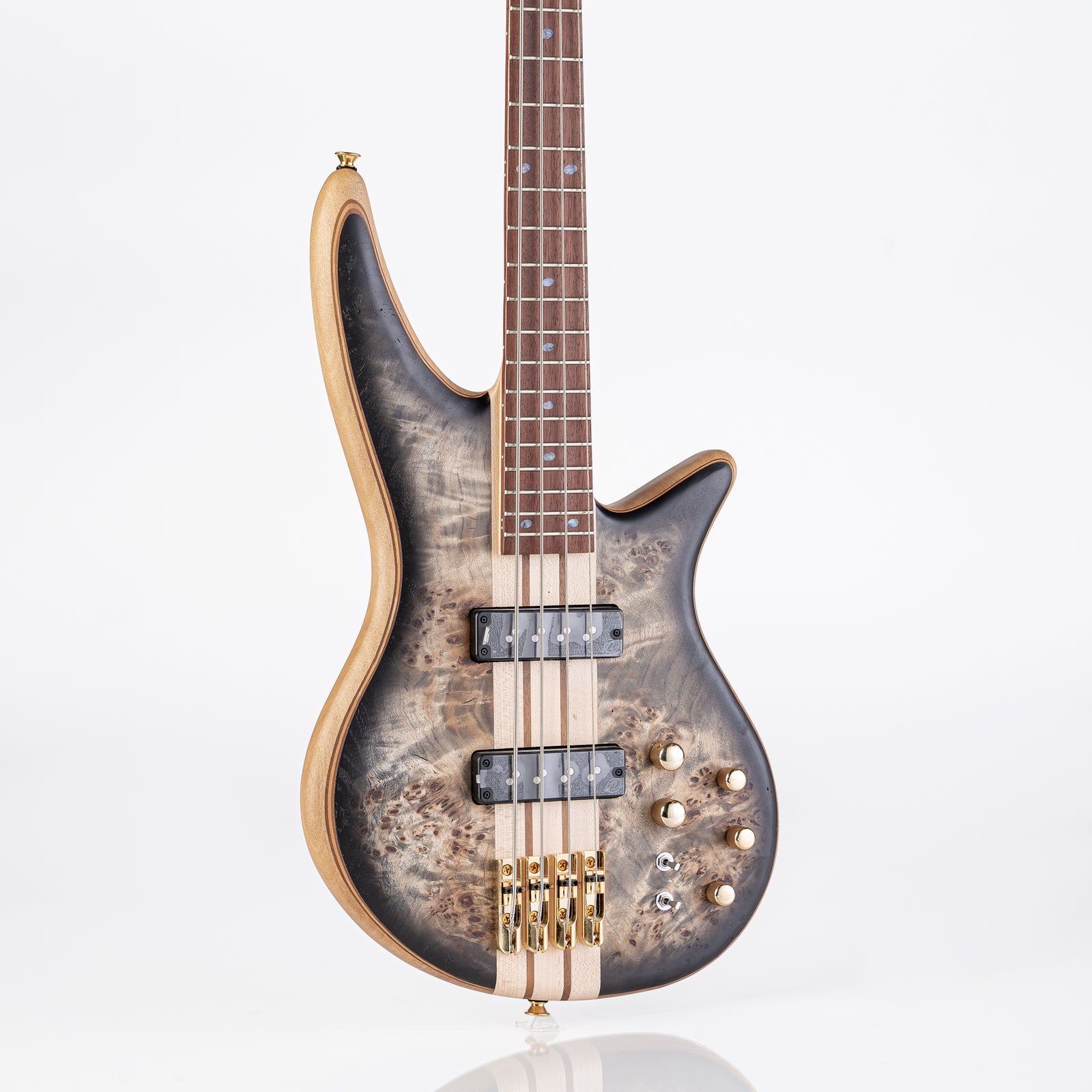 USED Jackson Pro Series Spectra Bass SBP IV with Caramelized Jatoba Fingerboard - Transparent Black Burst