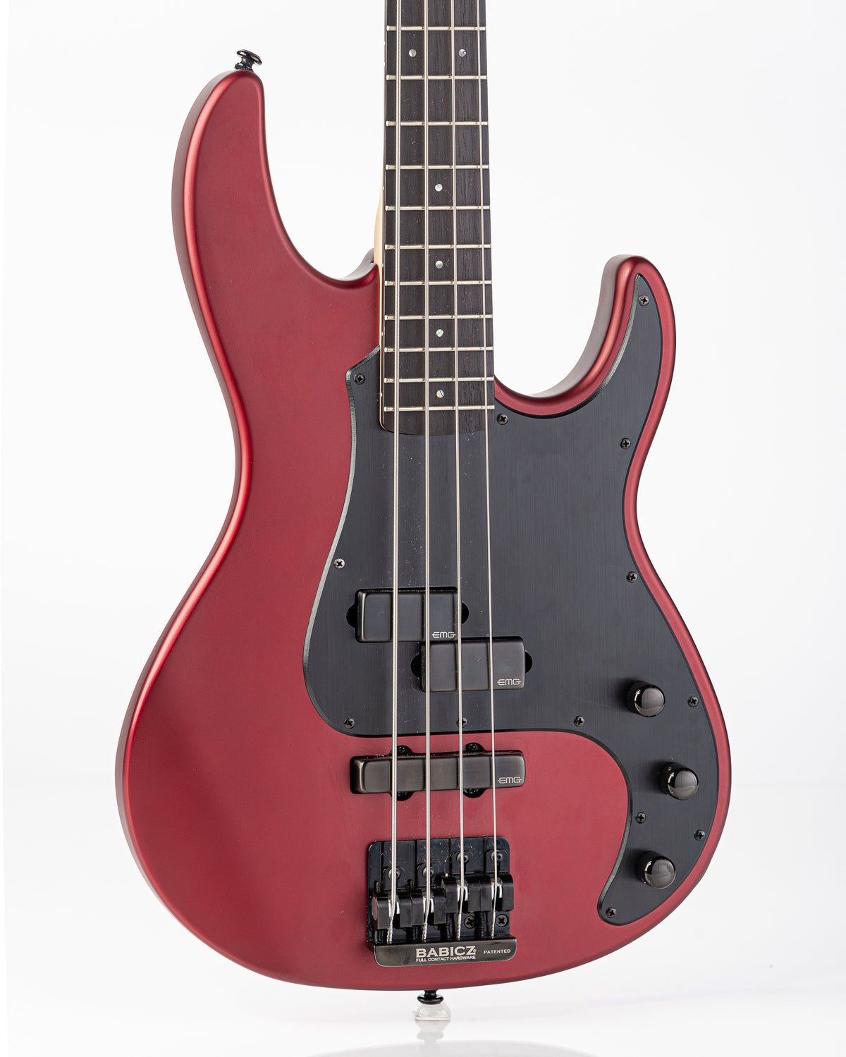 USED ESP LTD AP-4 Bass Guitar - Candy Apple Red Satin