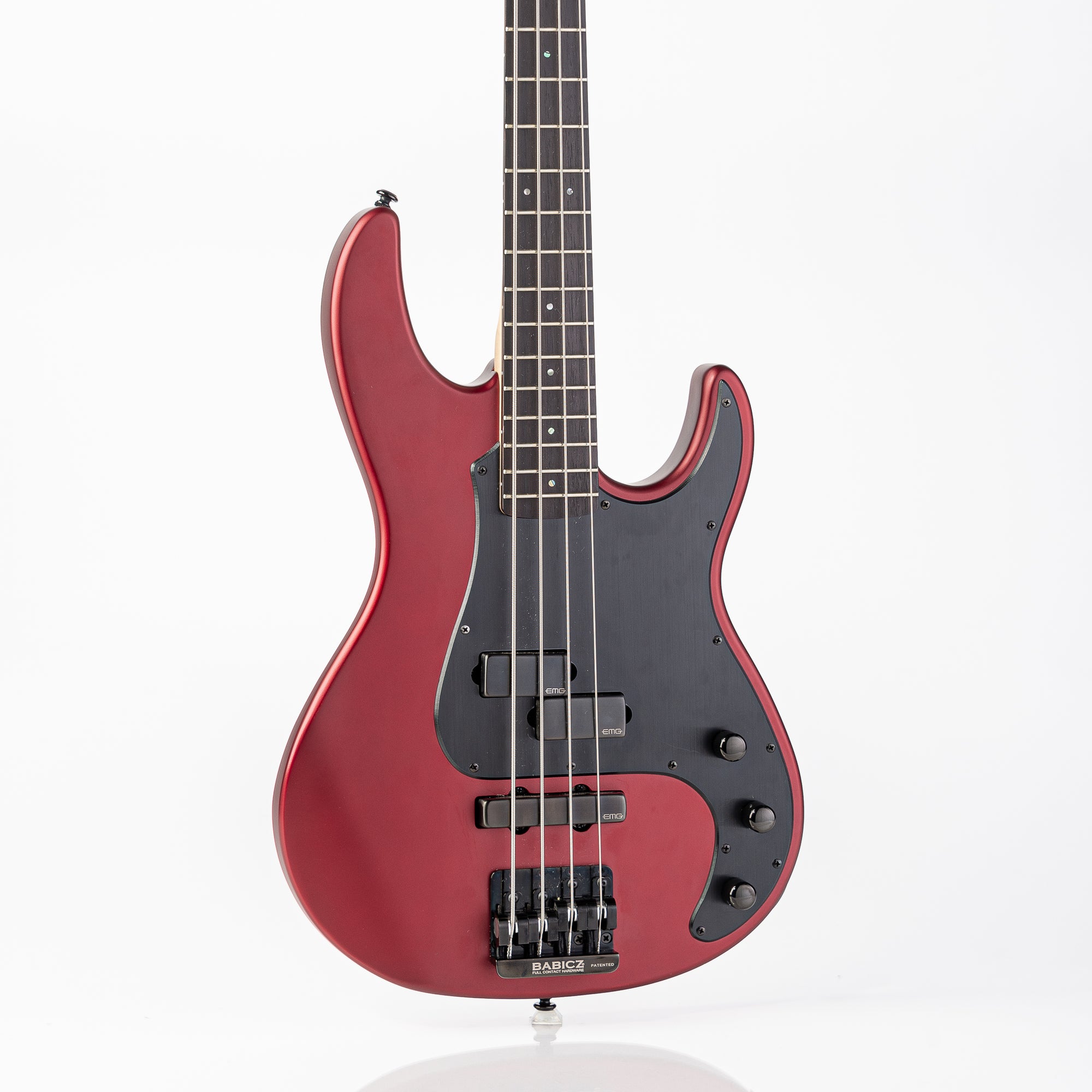 USED ESP LTD AP-4 Bass Guitar - Candy Apple Red Satin