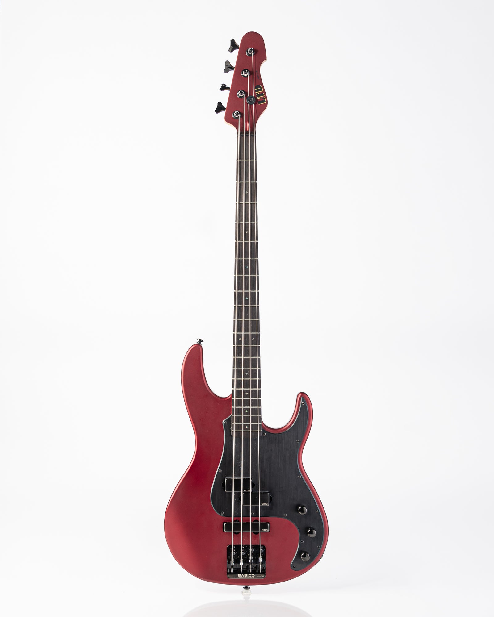 USED ESP LTD AP-4 Bass Guitar - Candy Apple Red Satin