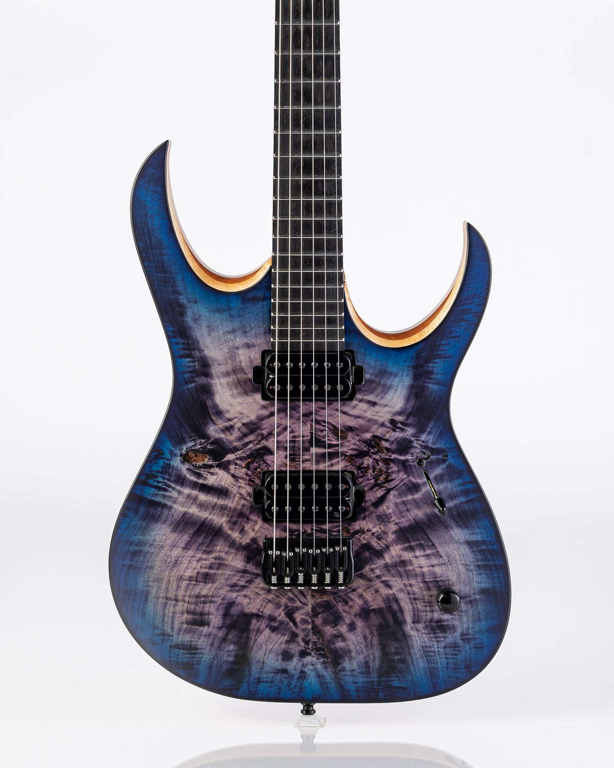 USED Mayones Duvell Elite Electric Guitar- Transparent Purple Blue Burst with Deluxe Gig Bag