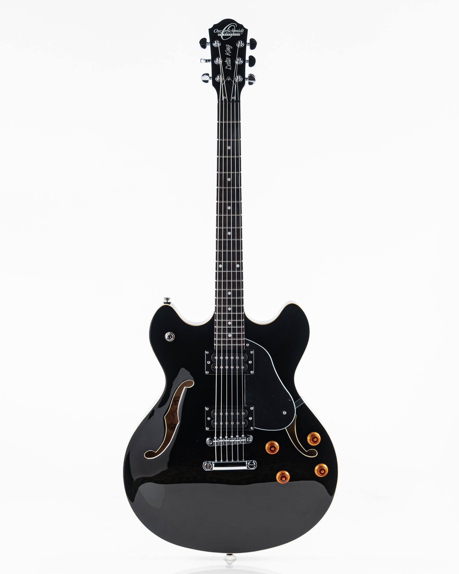 USED 2004 Oscar Schmidt by Washburn OE-30 Delta King Semi-Hollow Electric Guitar - Black
