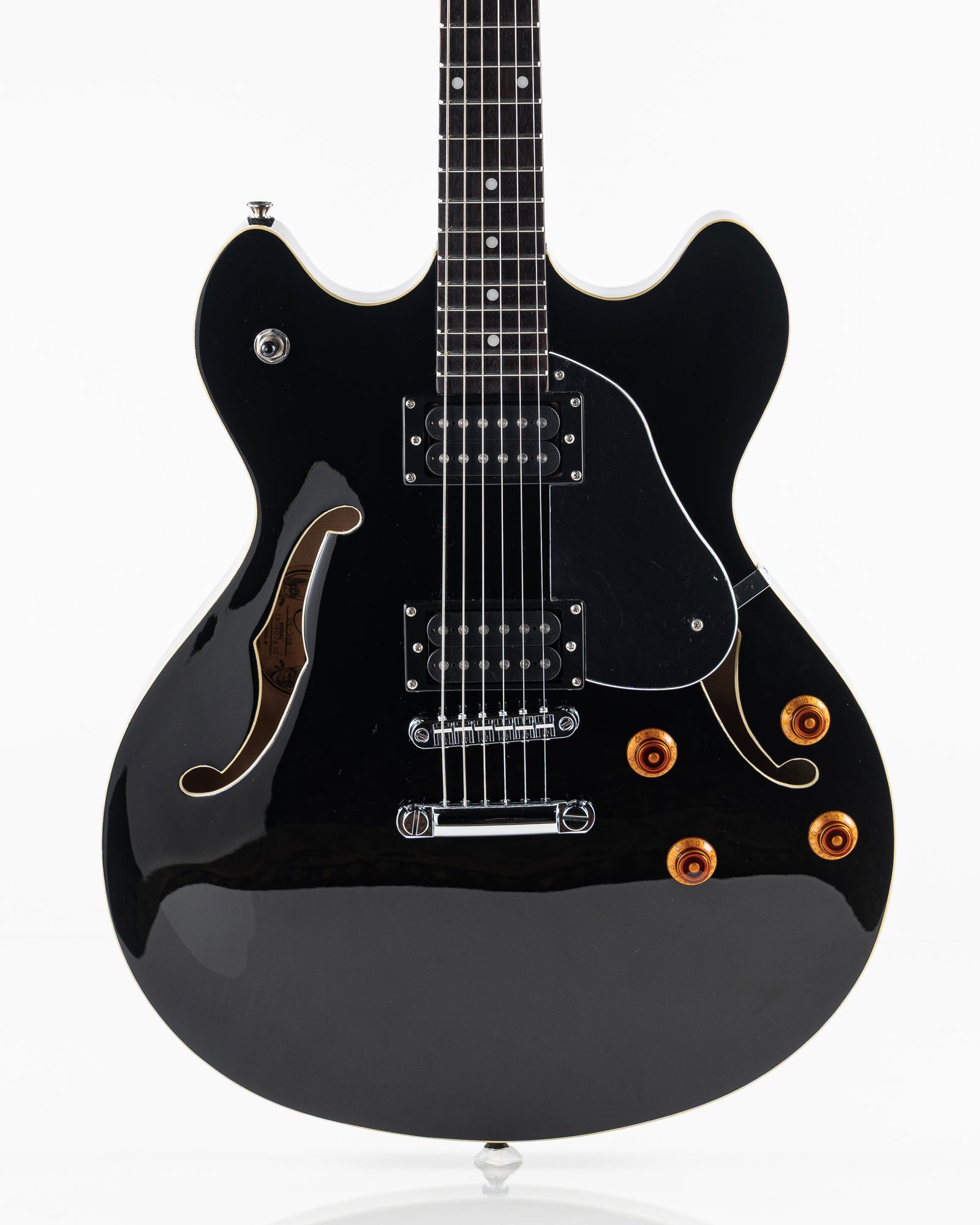 USED 2004 Oscar Schmidt by Washburn OE-30 Delta King Semi-Hollow Electric Guitar - Black