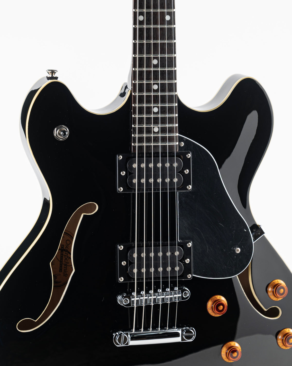 USED 2004 Oscar Schmidt by Washburn OE-30 Delta King Semi-Hollow Electric Guitar - Black