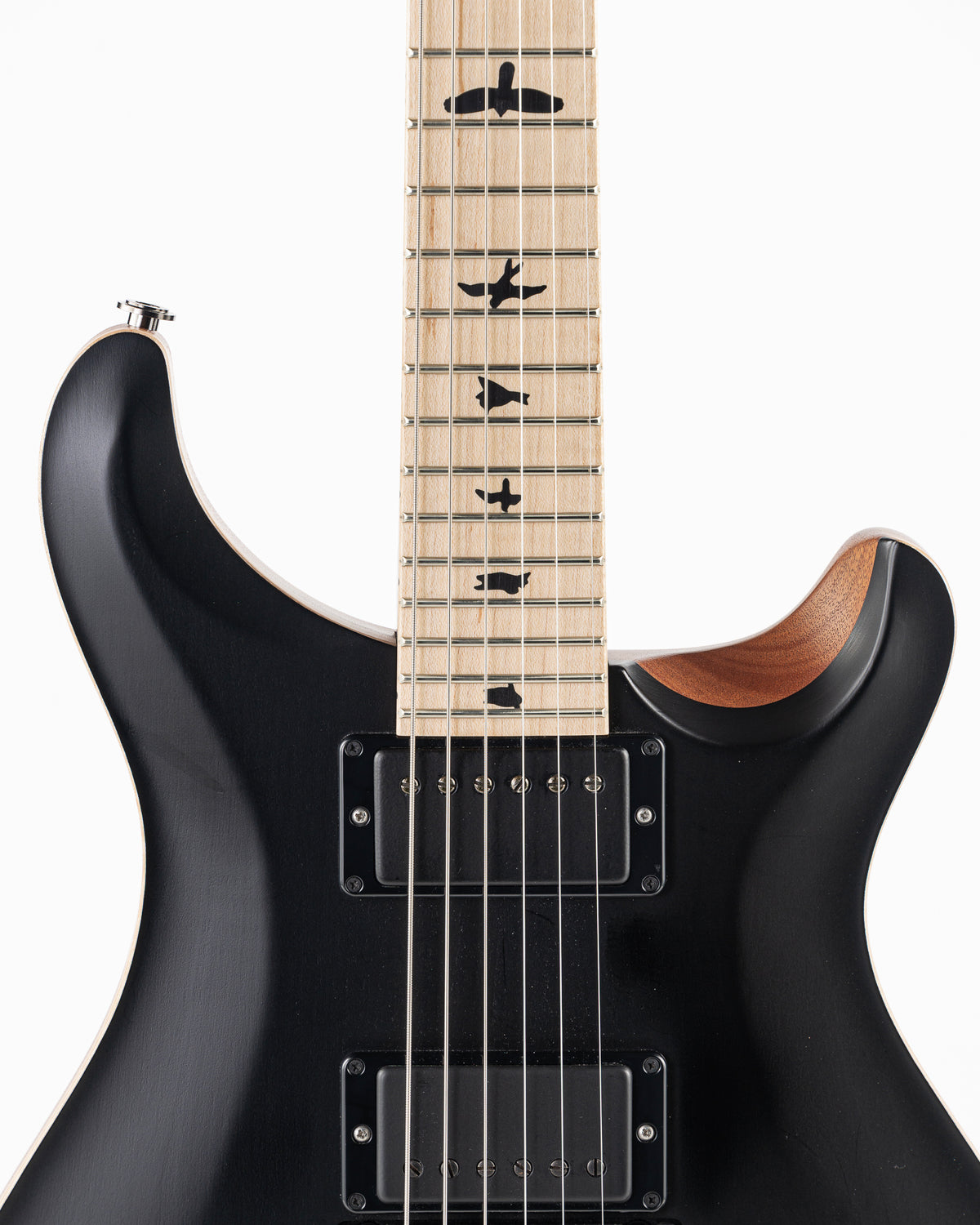 USED 2021 PRS Dustie Waring Signature CE 24 "Floyd" Electric Guitar - Satin Black Top