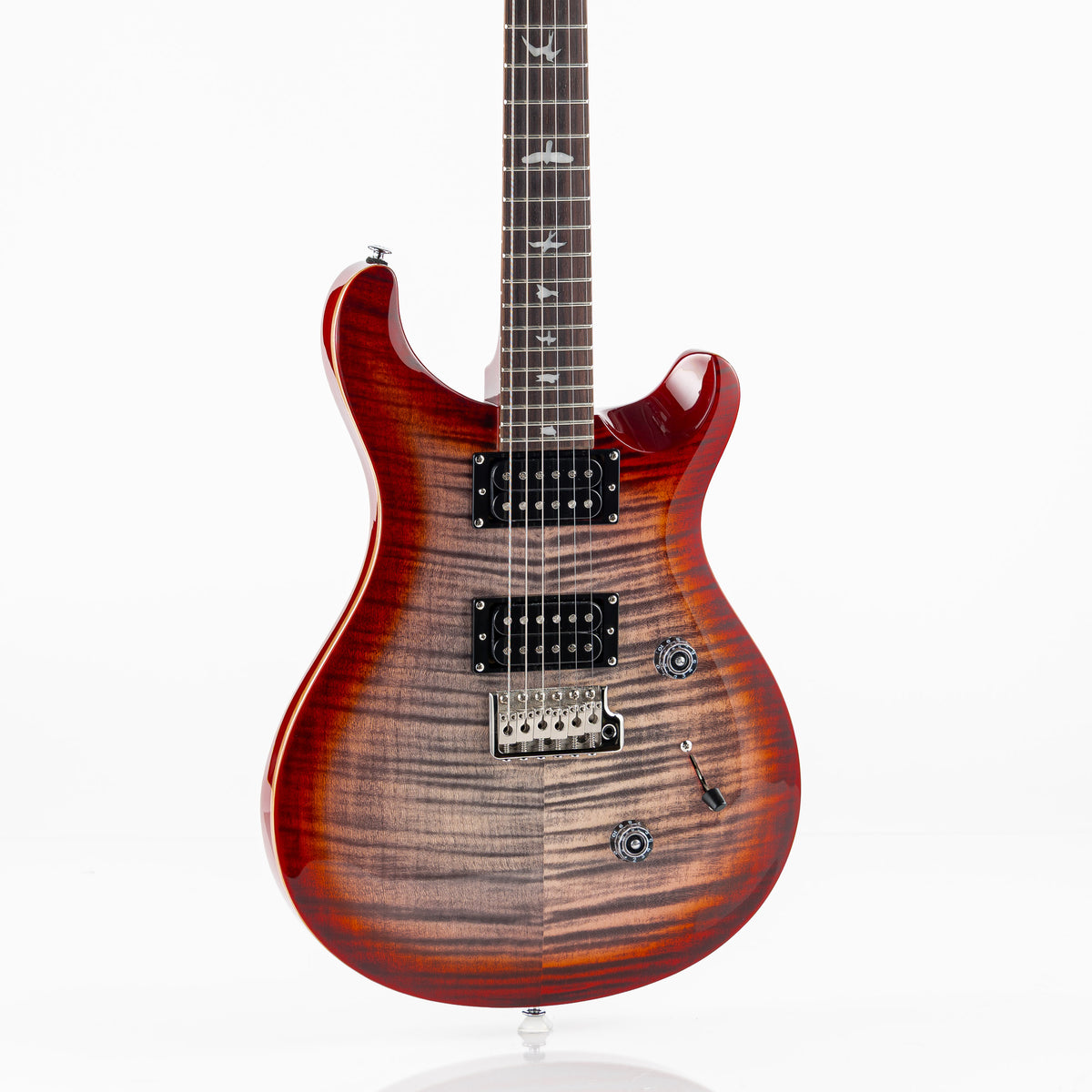 USED PRS SE Custom 24 Electric Guitar - Charcoal Cherry Burst