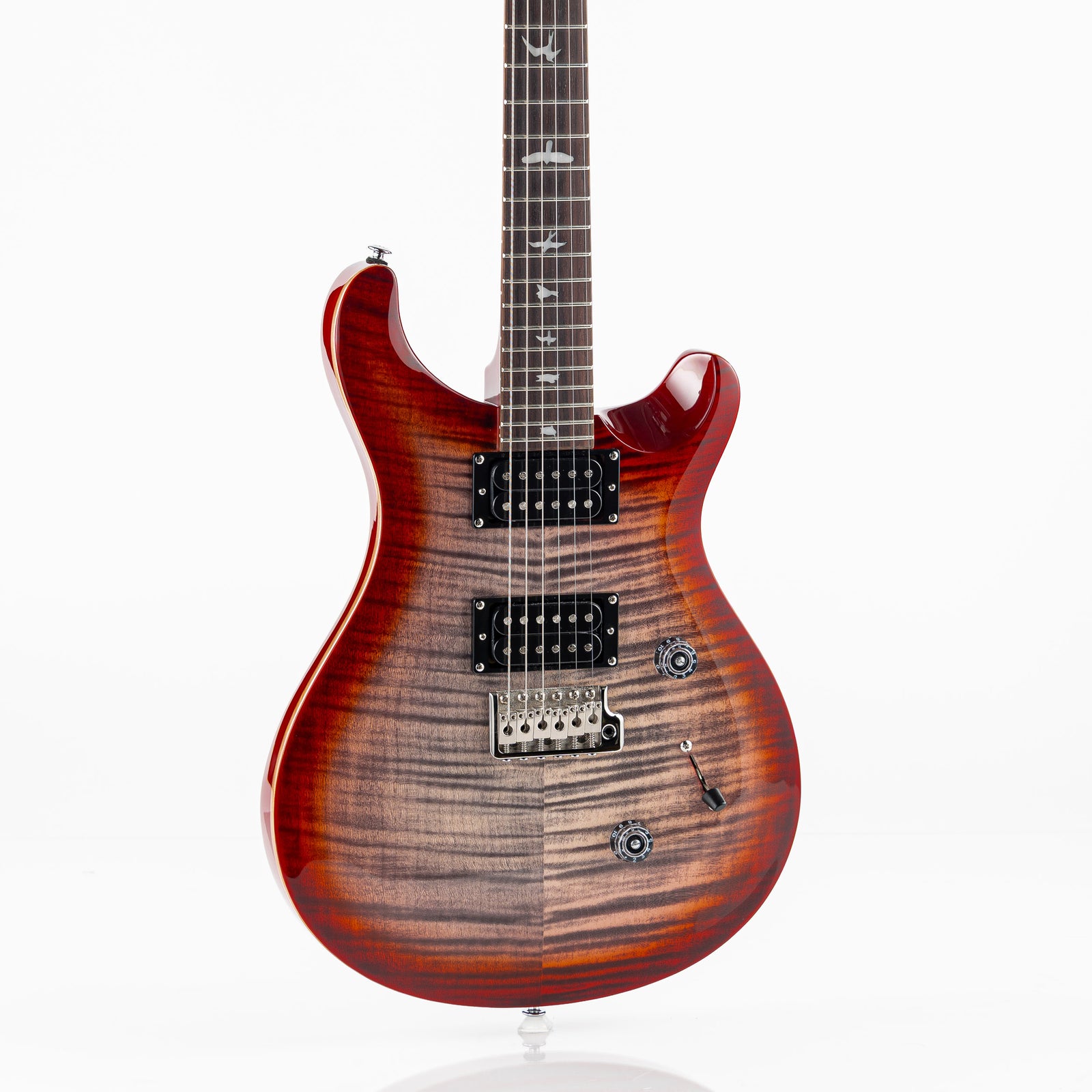 USED PRS SE Custom 24 Electric Guitar - Charcoal Cherry Burst