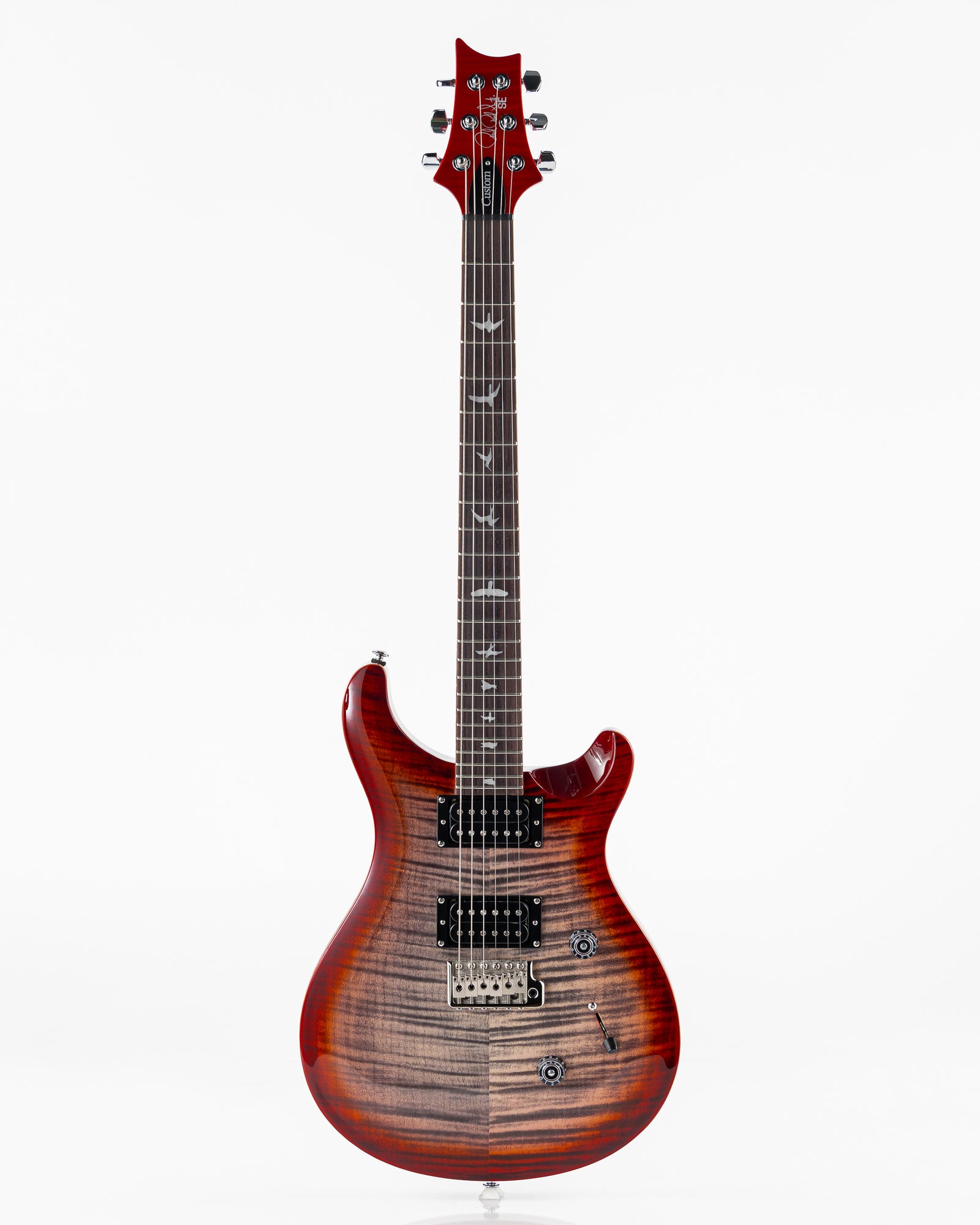 USED PRS SE Custom 24 Electric Guitar - Charcoal Cherry Burst