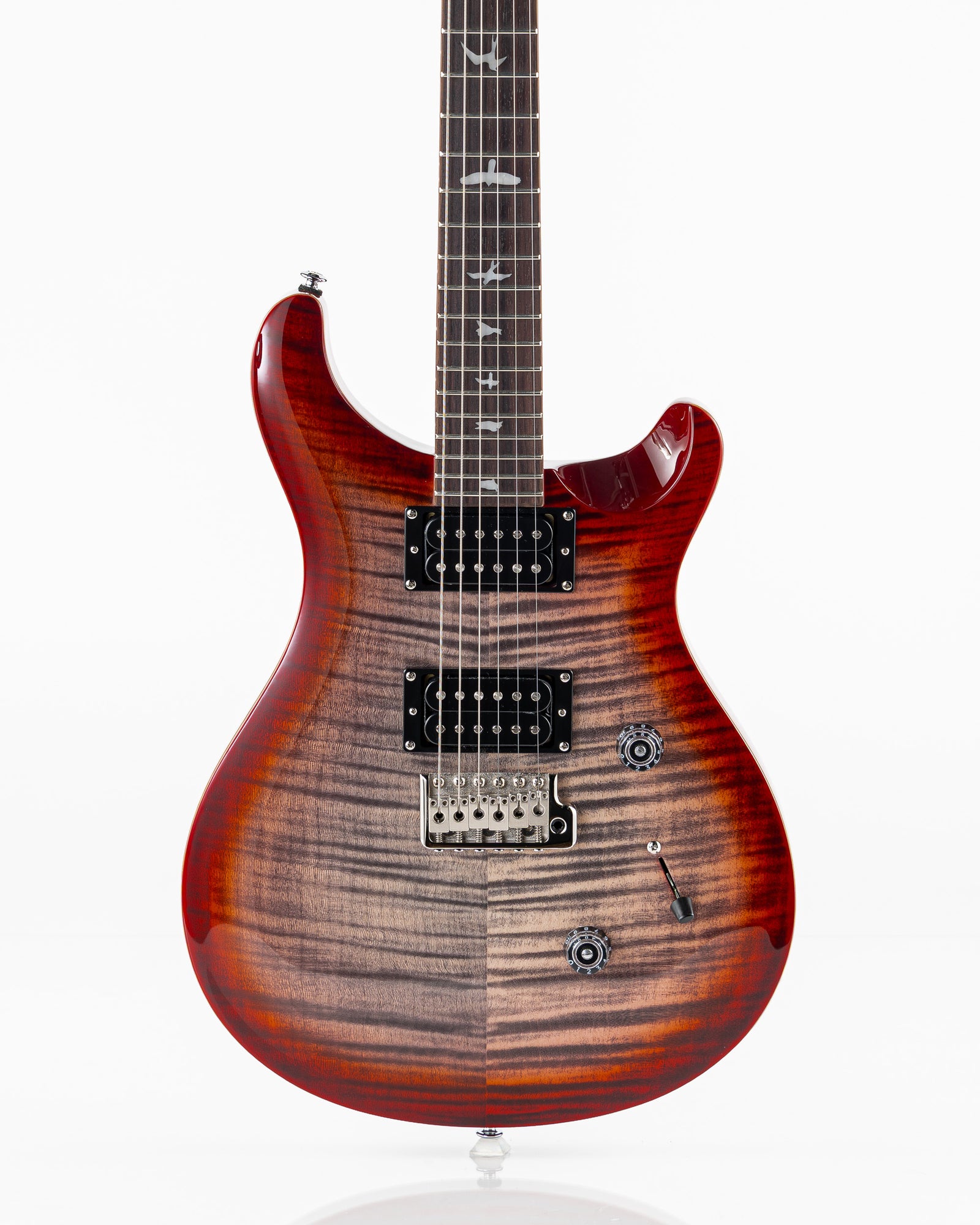USED PRS SE Custom 24 Electric Guitar - Charcoal Cherry Burst