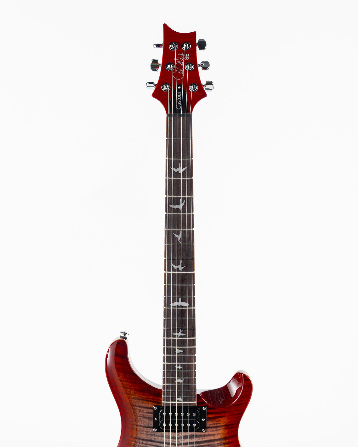 USED PRS SE Custom 24 Electric Guitar - Charcoal Cherry Burst
