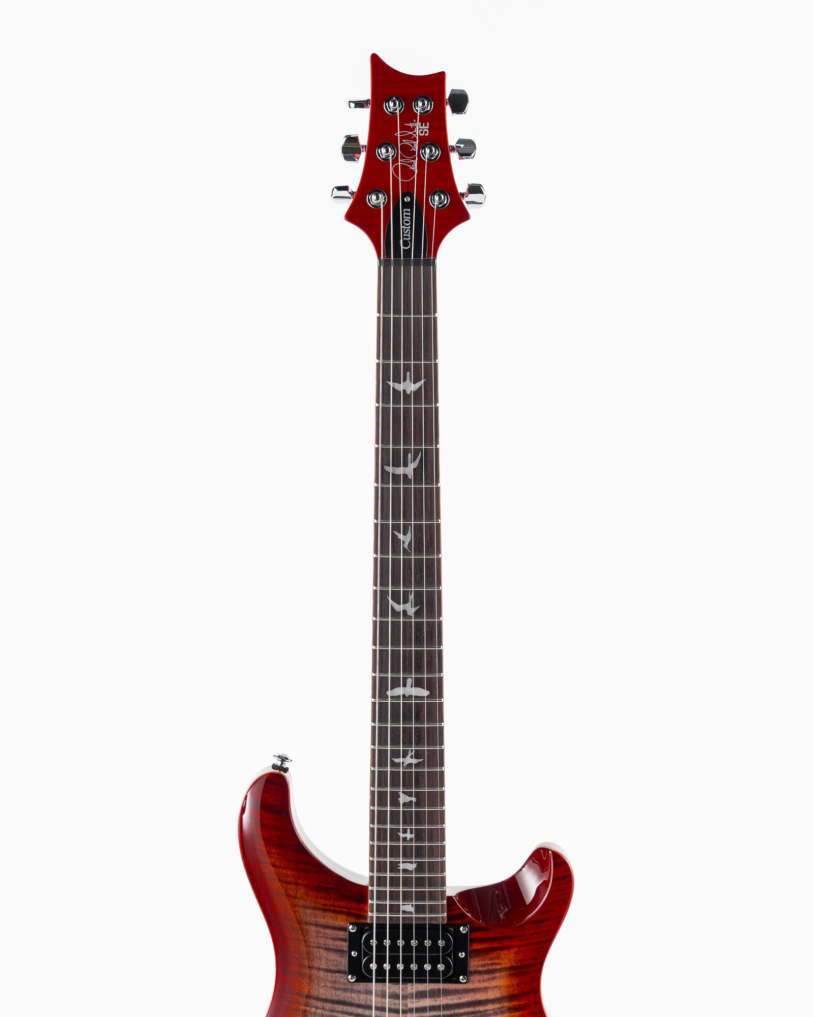USED PRS SE Custom 24 Electric Guitar - Charcoal Cherry Burst