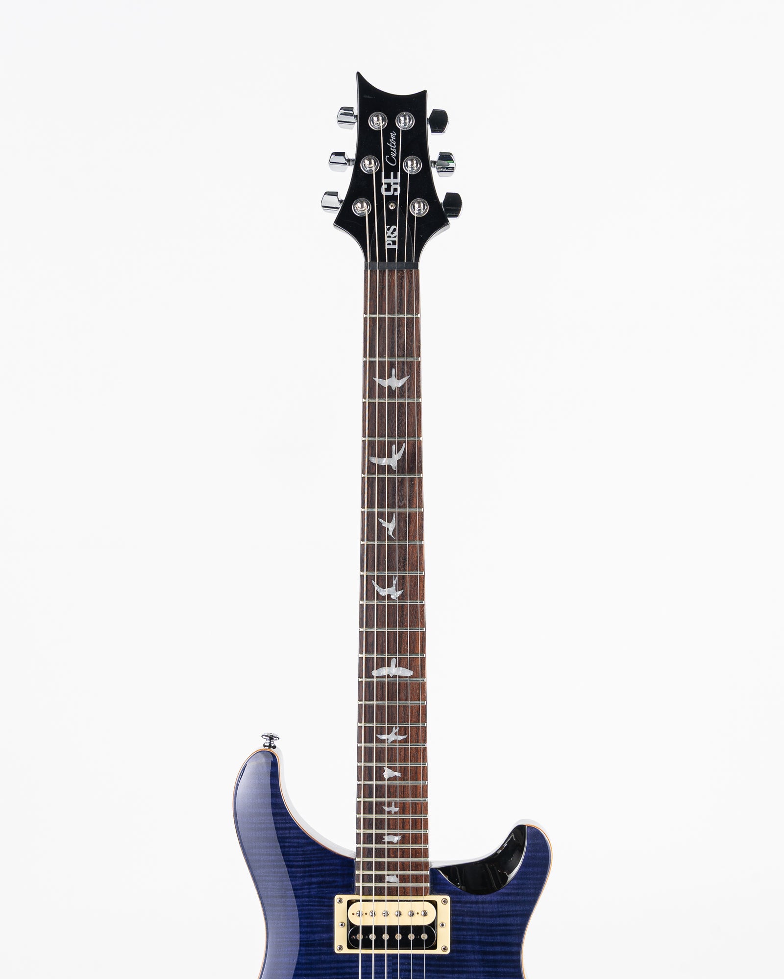 USED PRS SE Custom 24 SE Electric Guitar - Transparent Flame Blue
