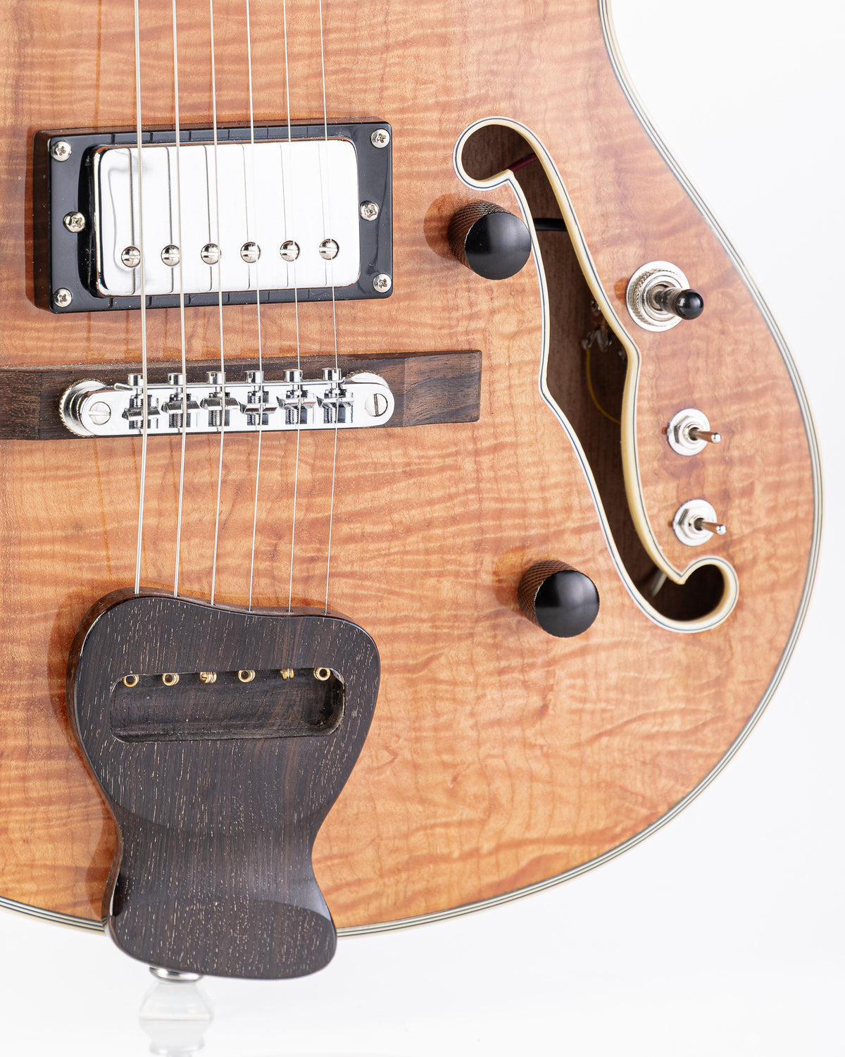 USED Phred DockStar KOA Electric Guitar- Natural Gloss