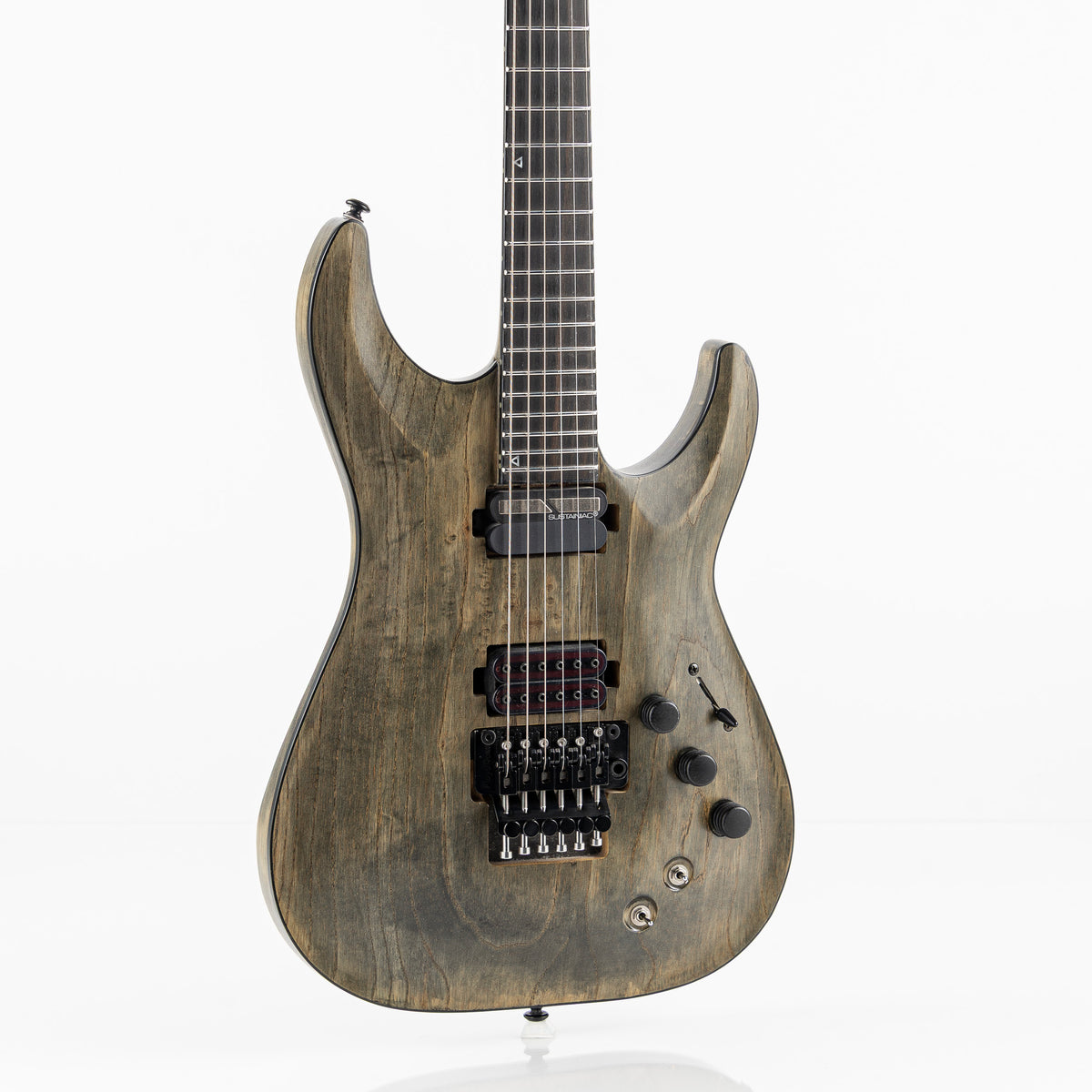 USED 2017 Schecter C-1 FR S Apocalypse Sustainiac Electric Guitar - Rusty Grey