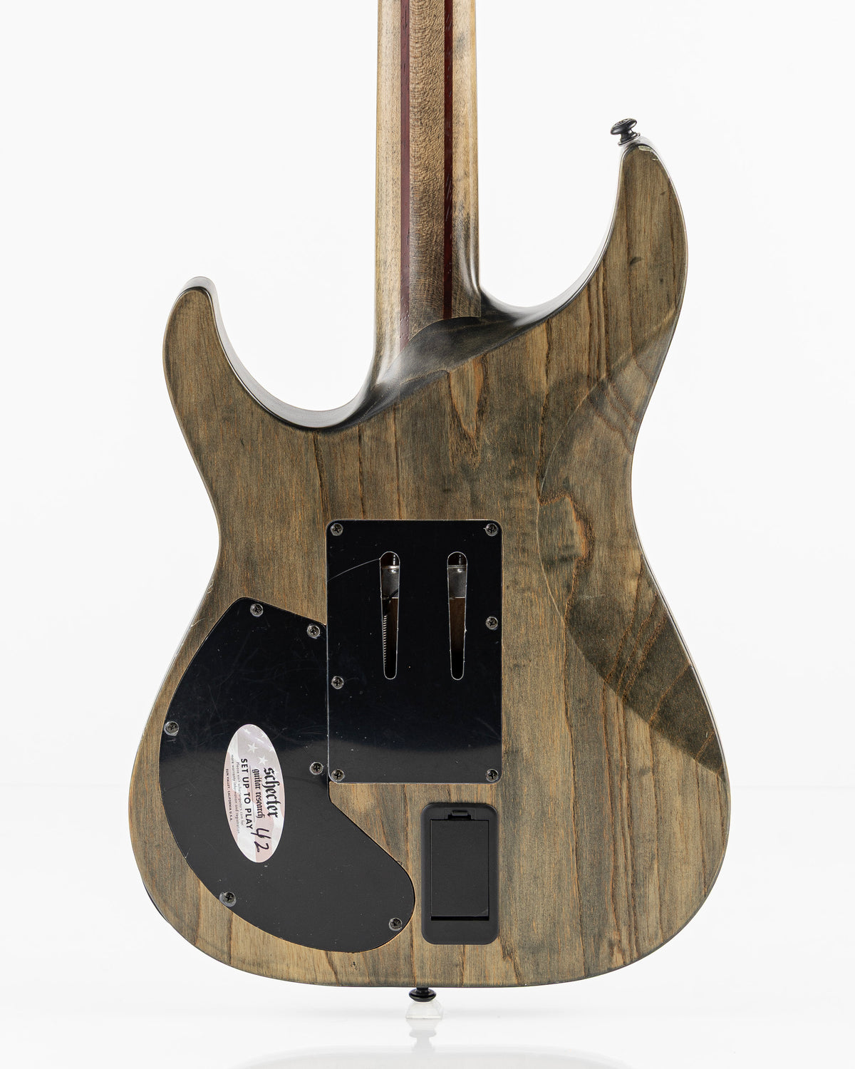 USED 2017 Schecter C-1 FR S Apocalypse Sustainiac Electric Guitar - Rusty Grey