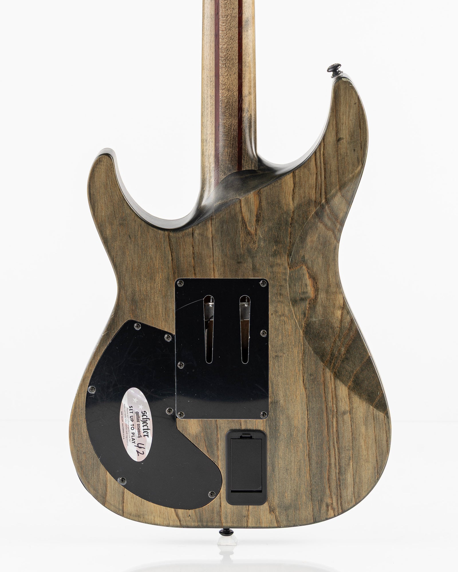 USED 2017 Schecter C-1 FR S Apocalypse Sustainiac Electric Guitar - Rusty Grey