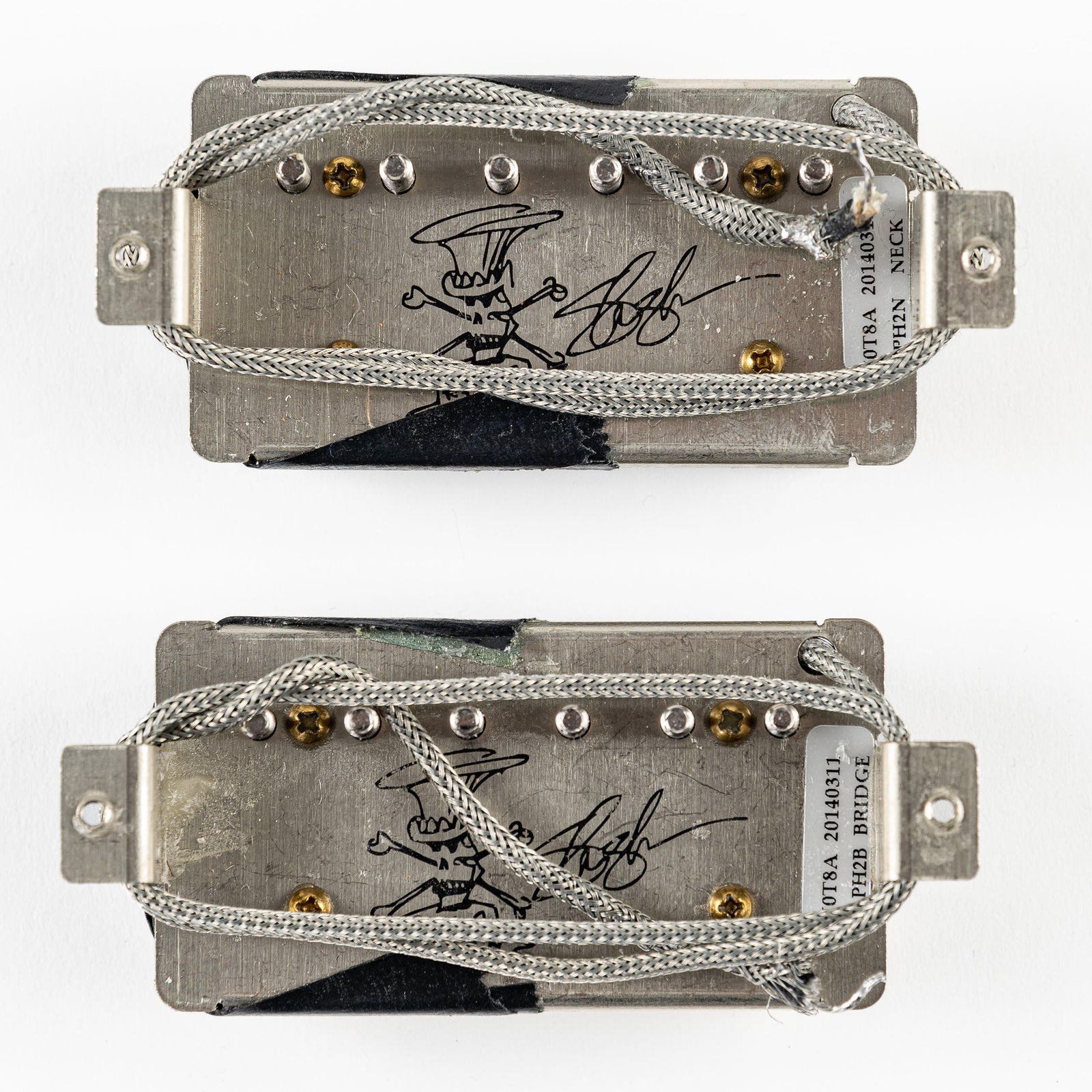 USED Seymour Duncan APH-2 Alnico II Pro Slash Signature Humbucker Set - Zebra