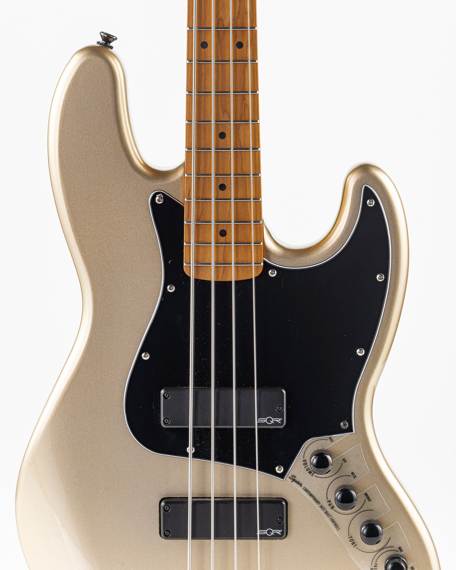 USED 2023 Squier Contemporary Active Jazz HH Electric Bass - Shoreline Gold
