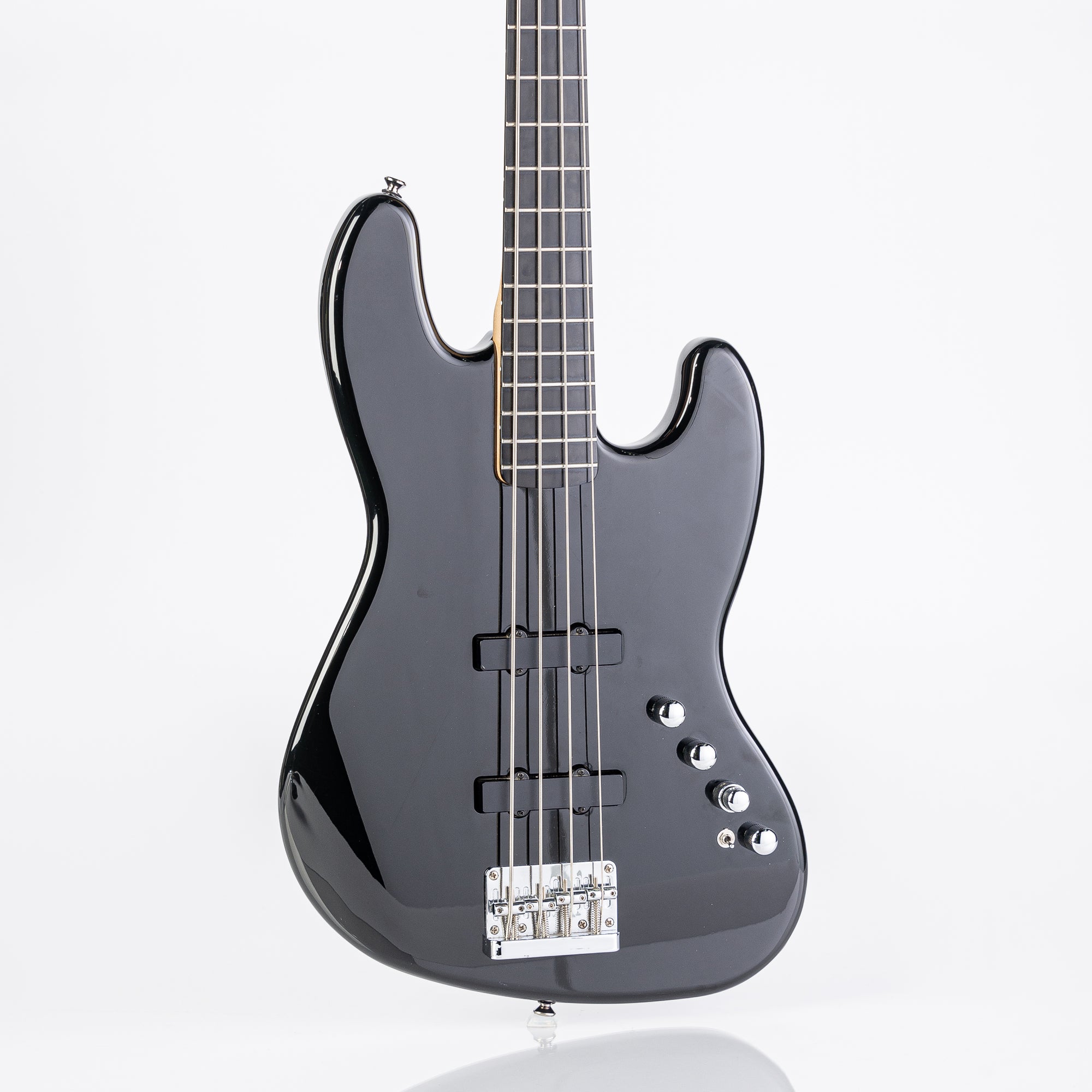 USED Squier Deluxe Active Jazz IV Bass - Black