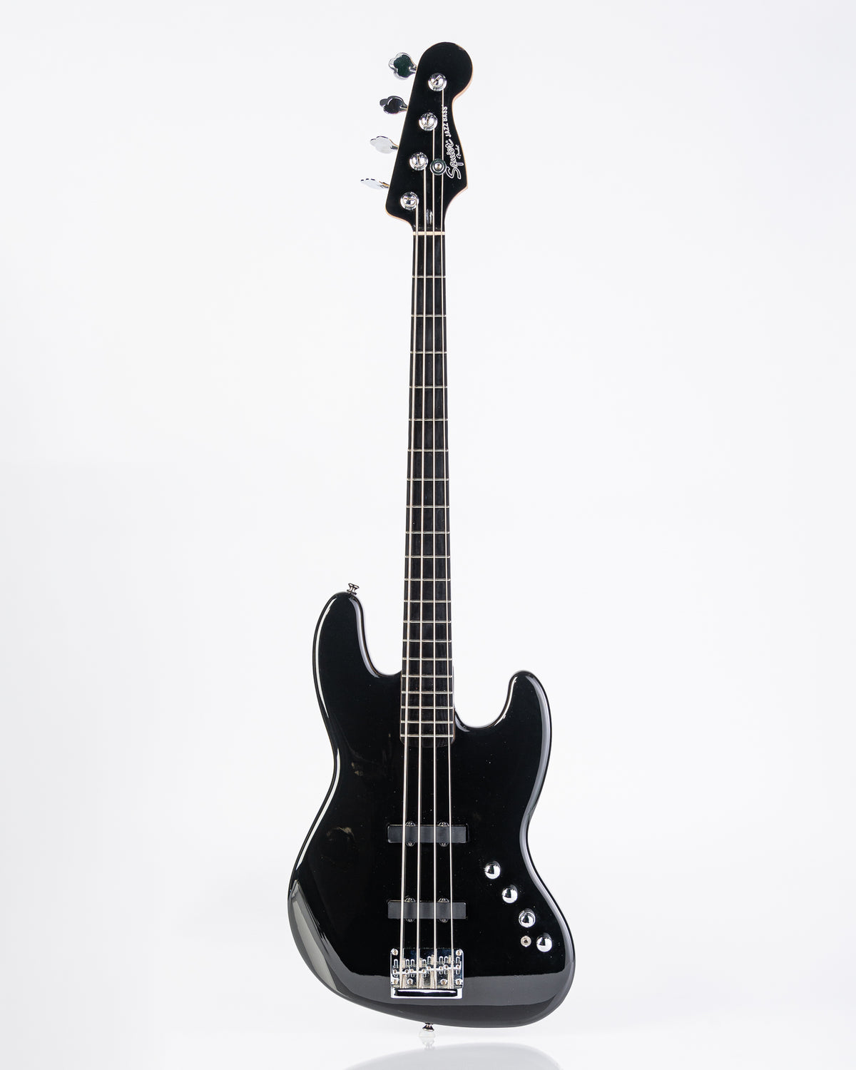 USED Squier Deluxe Active Jazz IV Bass - Black
