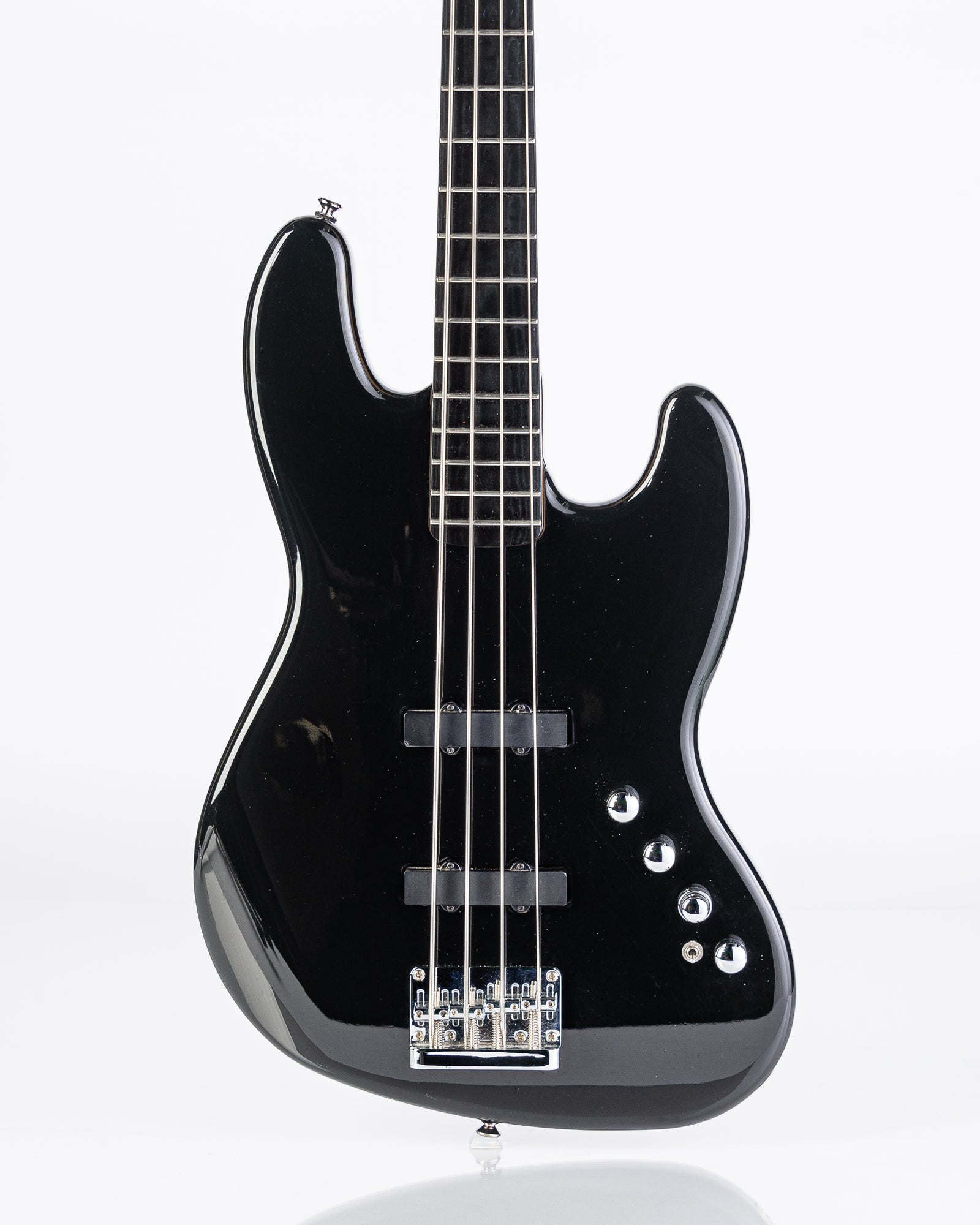 USED Squier Deluxe Active Jazz IV Bass - Black