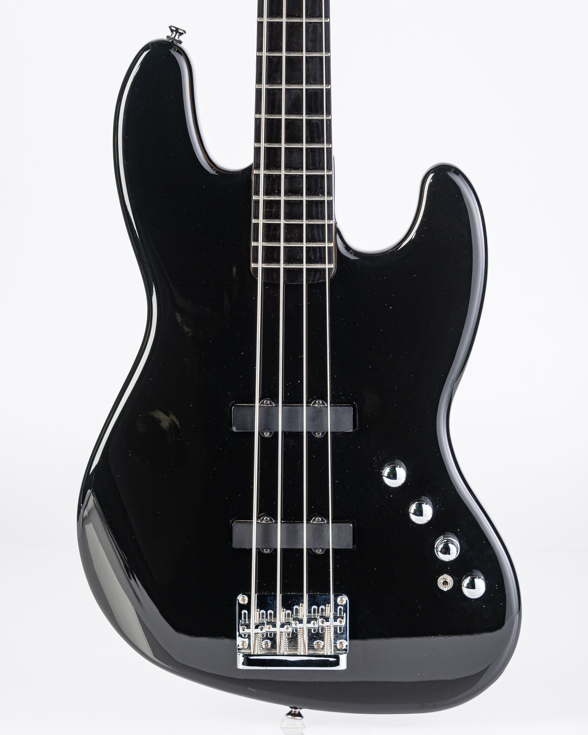 USED Squier Deluxe Active Jazz IV Bass - Black