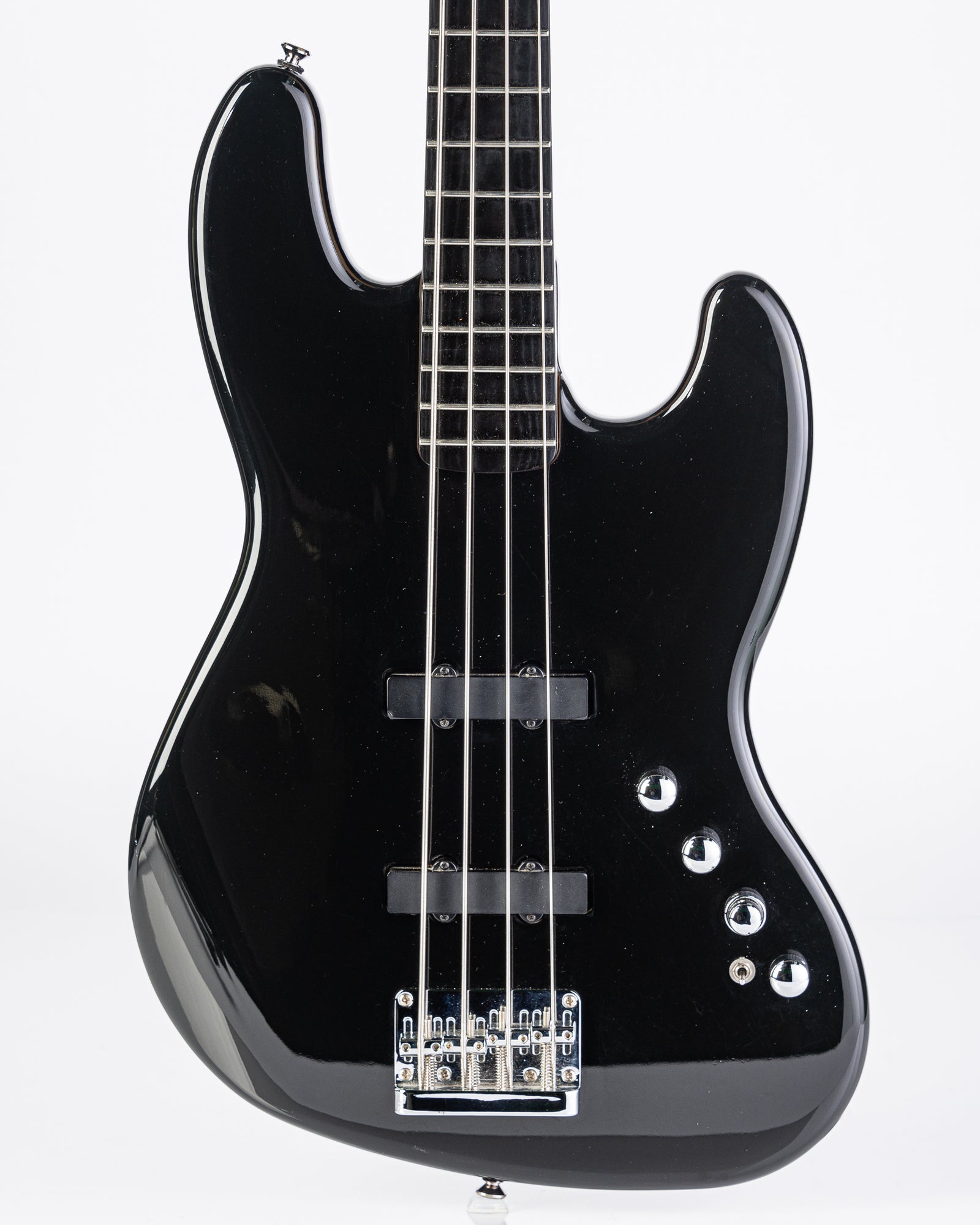 USED Squier Deluxe Active Jazz IV Bass - Black