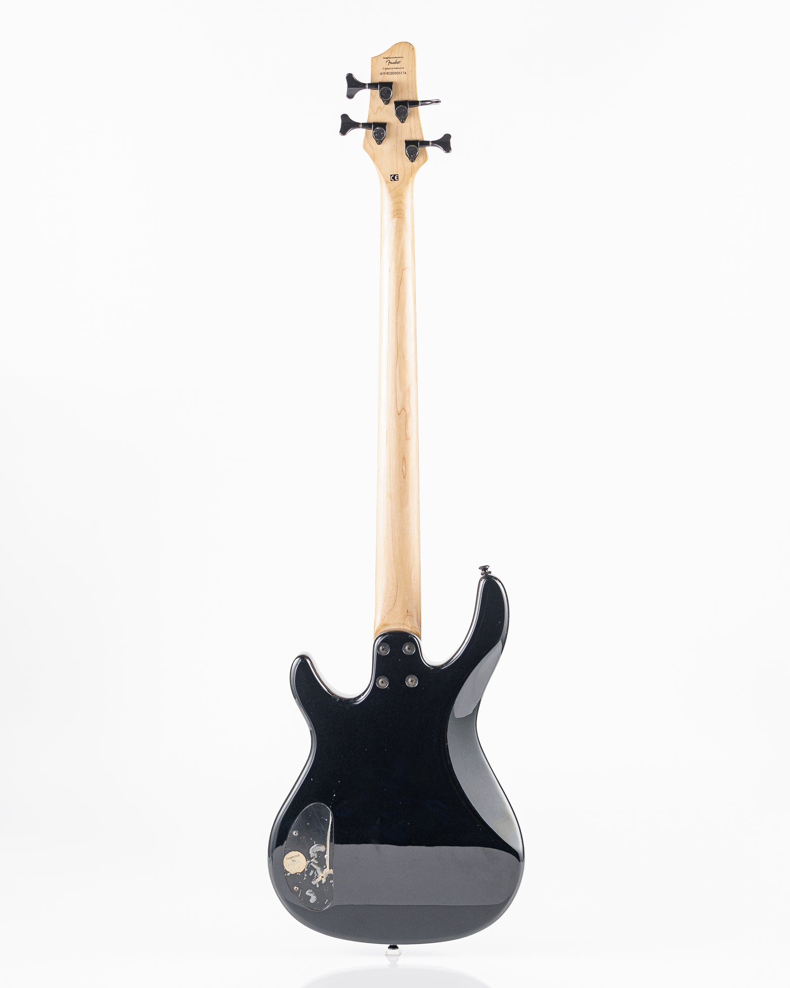 USED Squier MB-4 Electric Bass - Skull and Crossbones