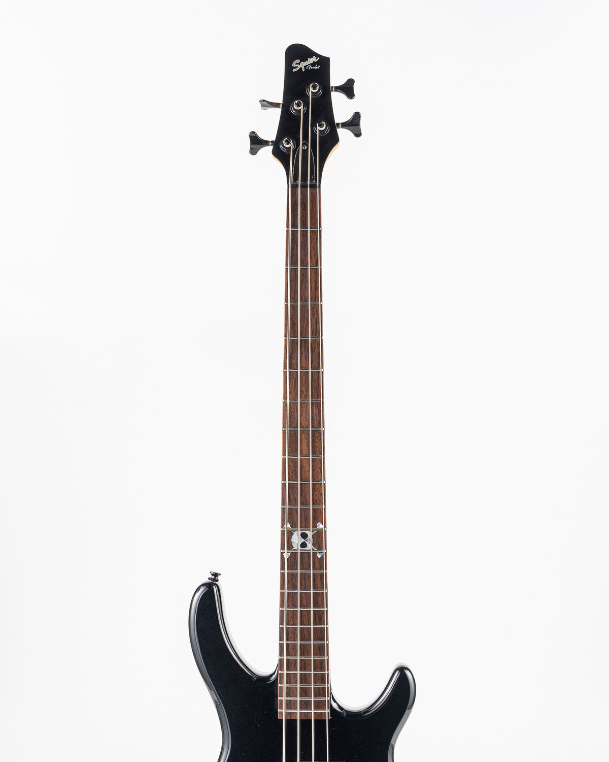 USED Squier MB-4 Electric Bass - Skull and Crossbones